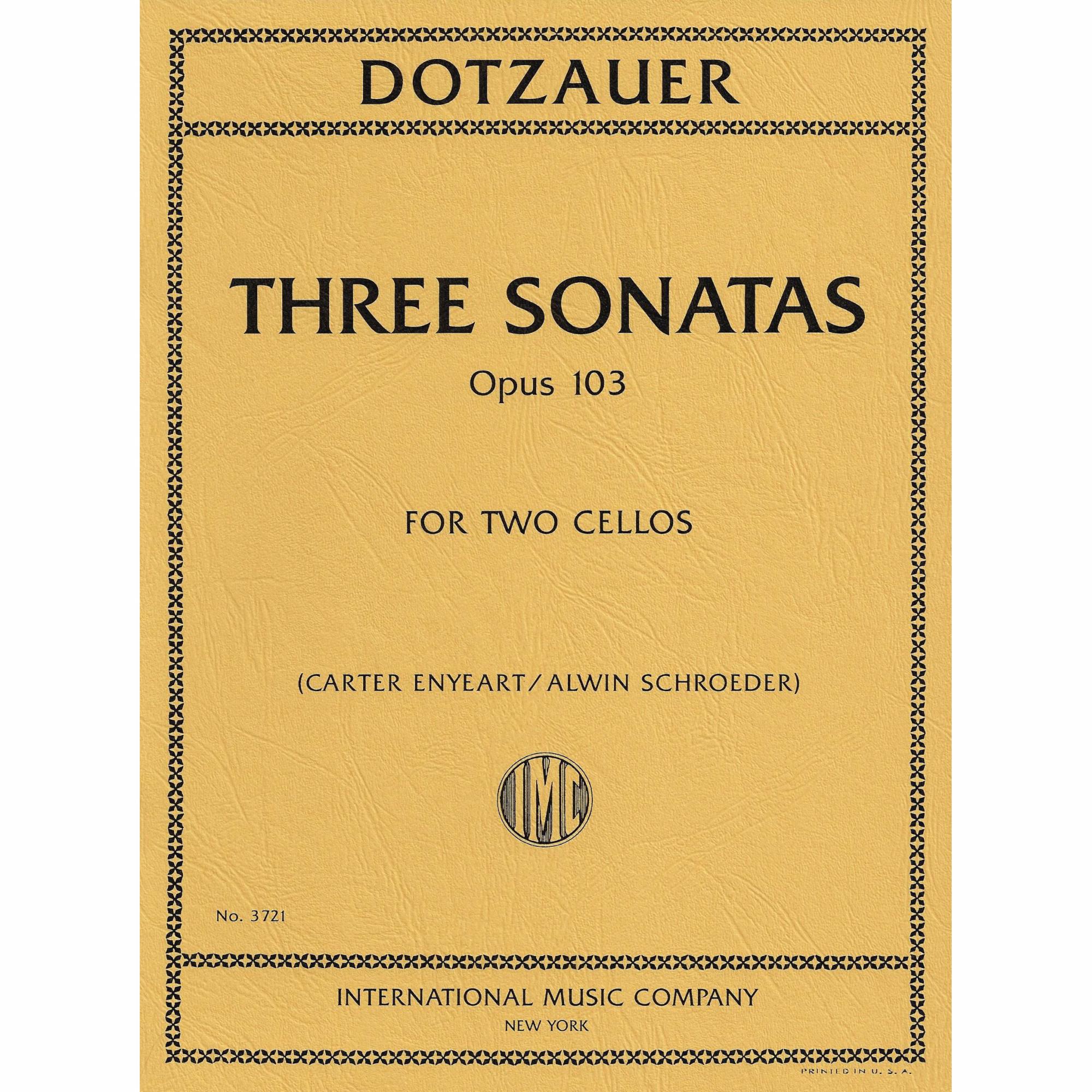 Dotzauer -- Three Sonatas, Op. 103 for Two Cellos