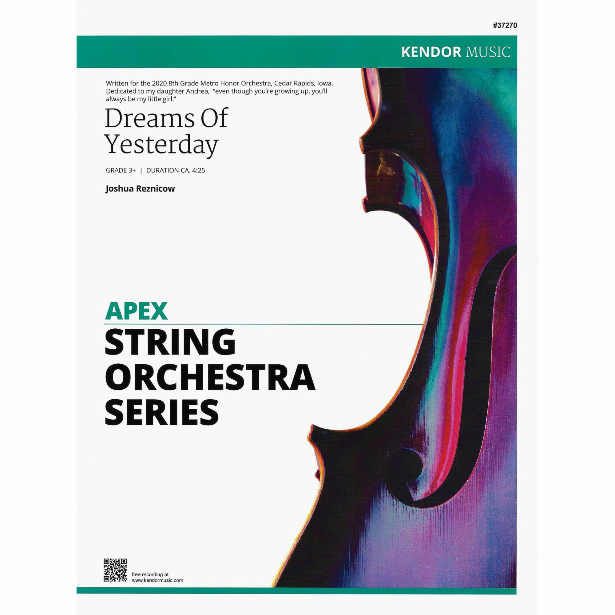 Dreams of Yesterday for String Orchestra