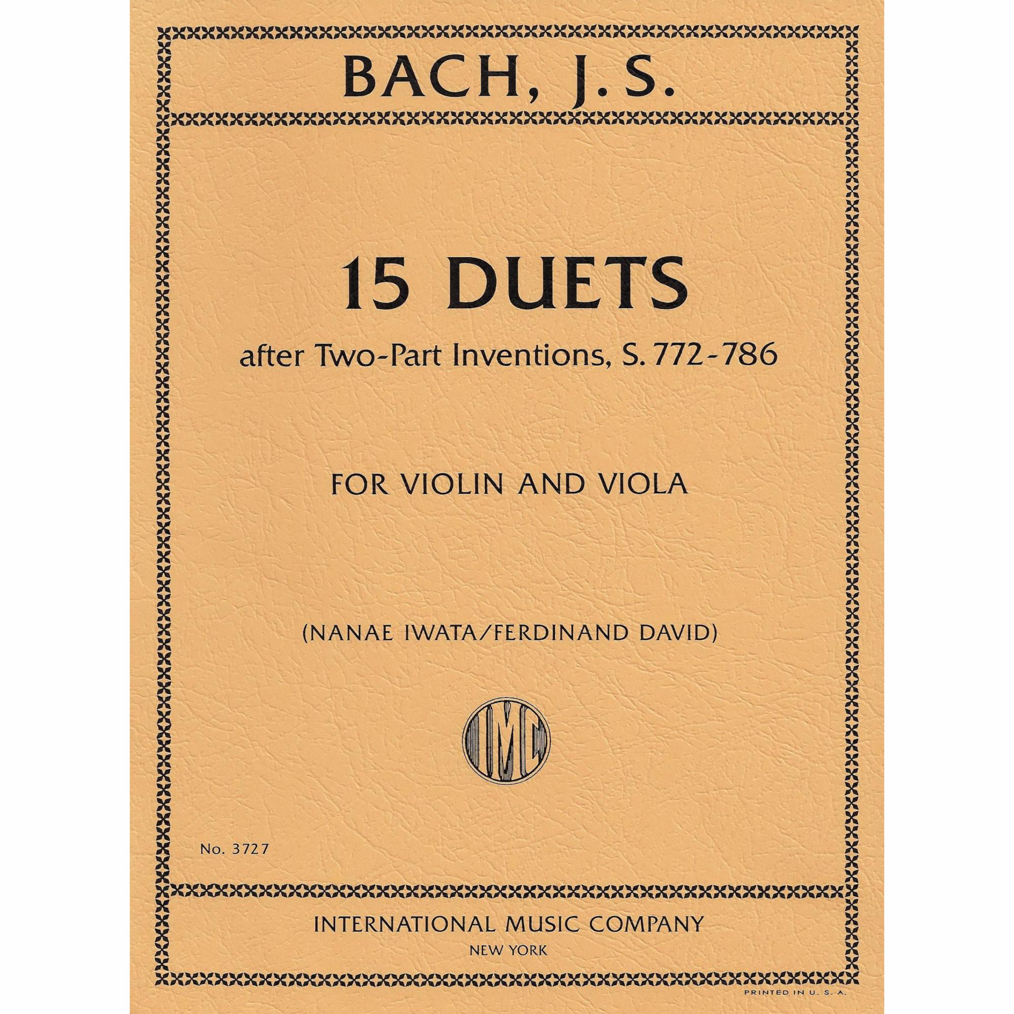 Bach -- 15 Duets, S. 772-786 for Violin and Viola
