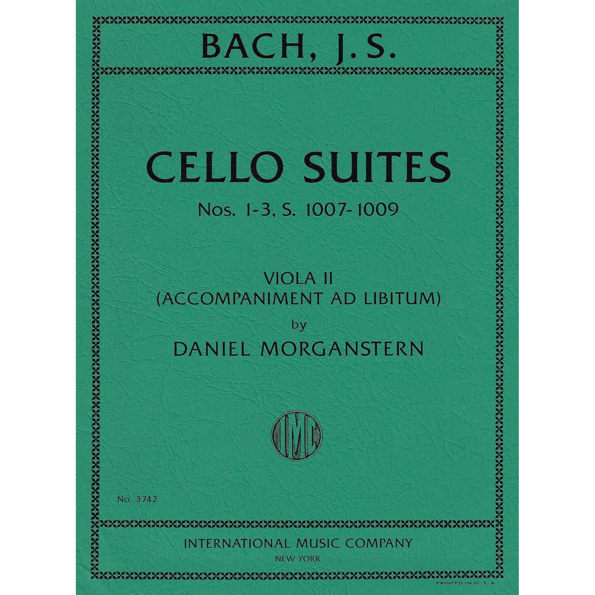 Bach -- Accompaniment to Cello Suites Nos. 1-3 for Viola