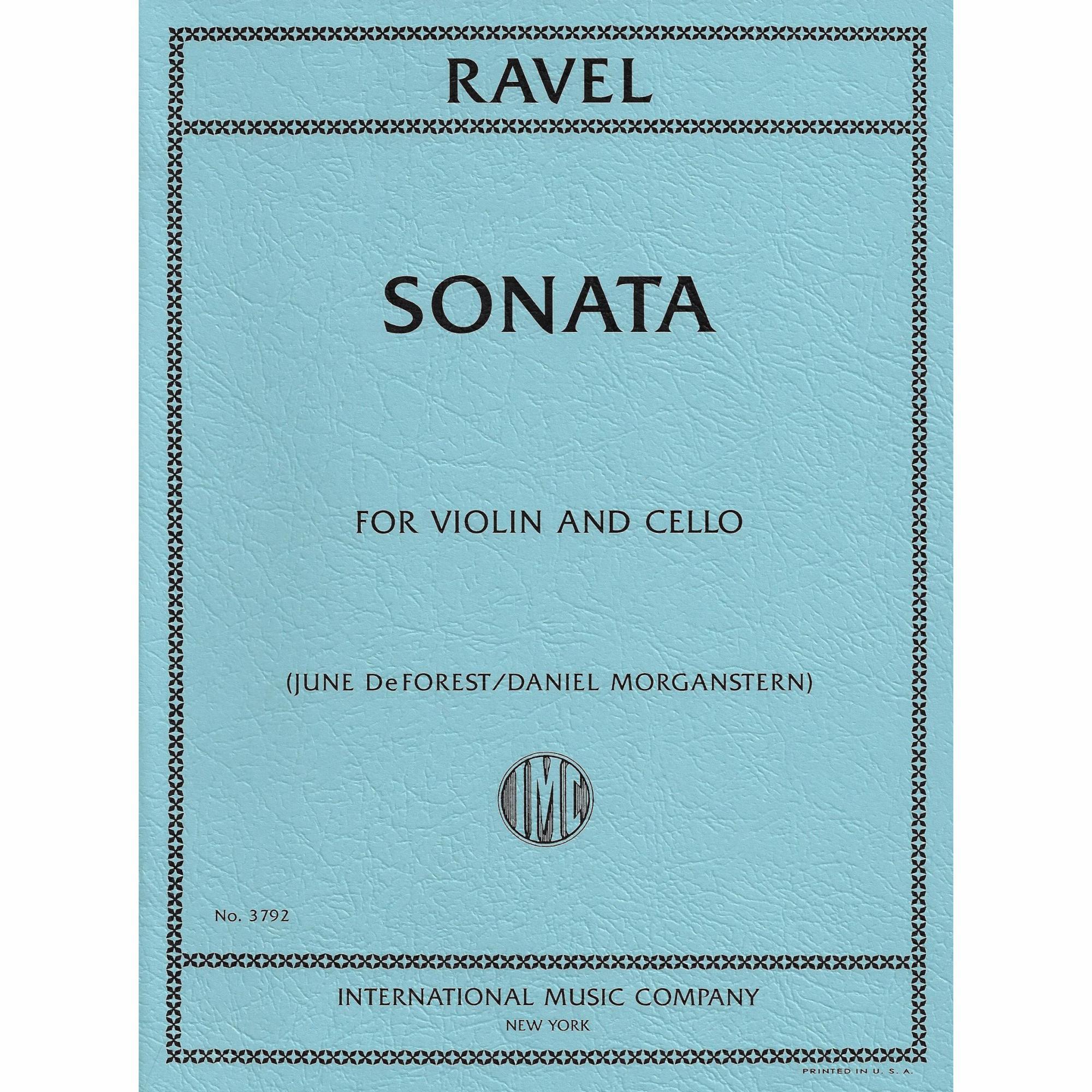Ravel -- Sonata for Violin and Cello