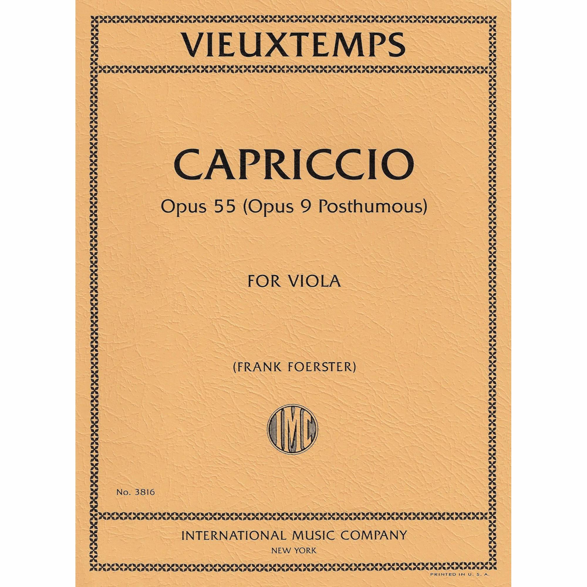 Vieuxtemps -- Capriccio, Op. 55 for Solo Viola