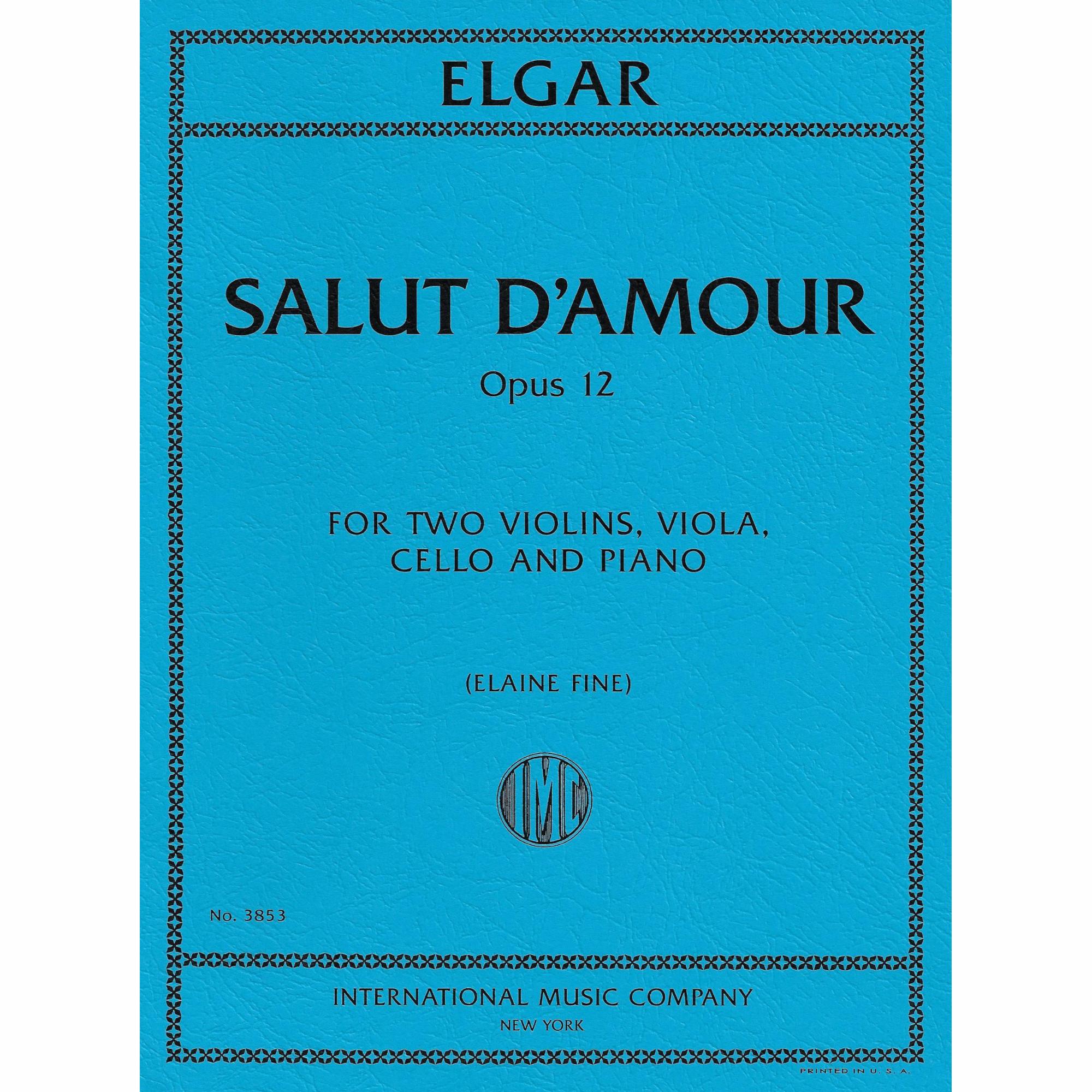 Elgar -- Salut d'Amout, Op. 12 for Piano Quintet