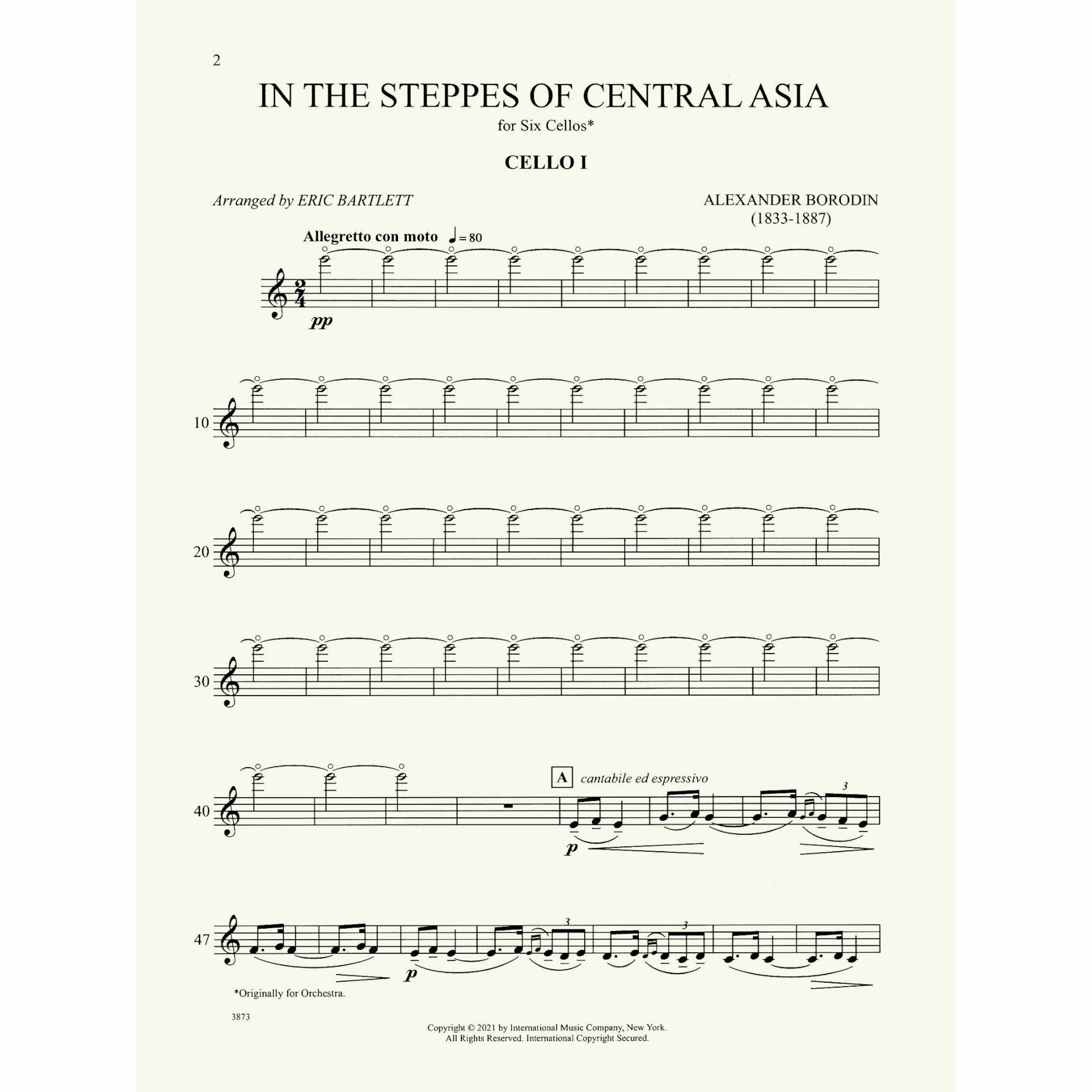 Sample: Cello I (Pg. 1)