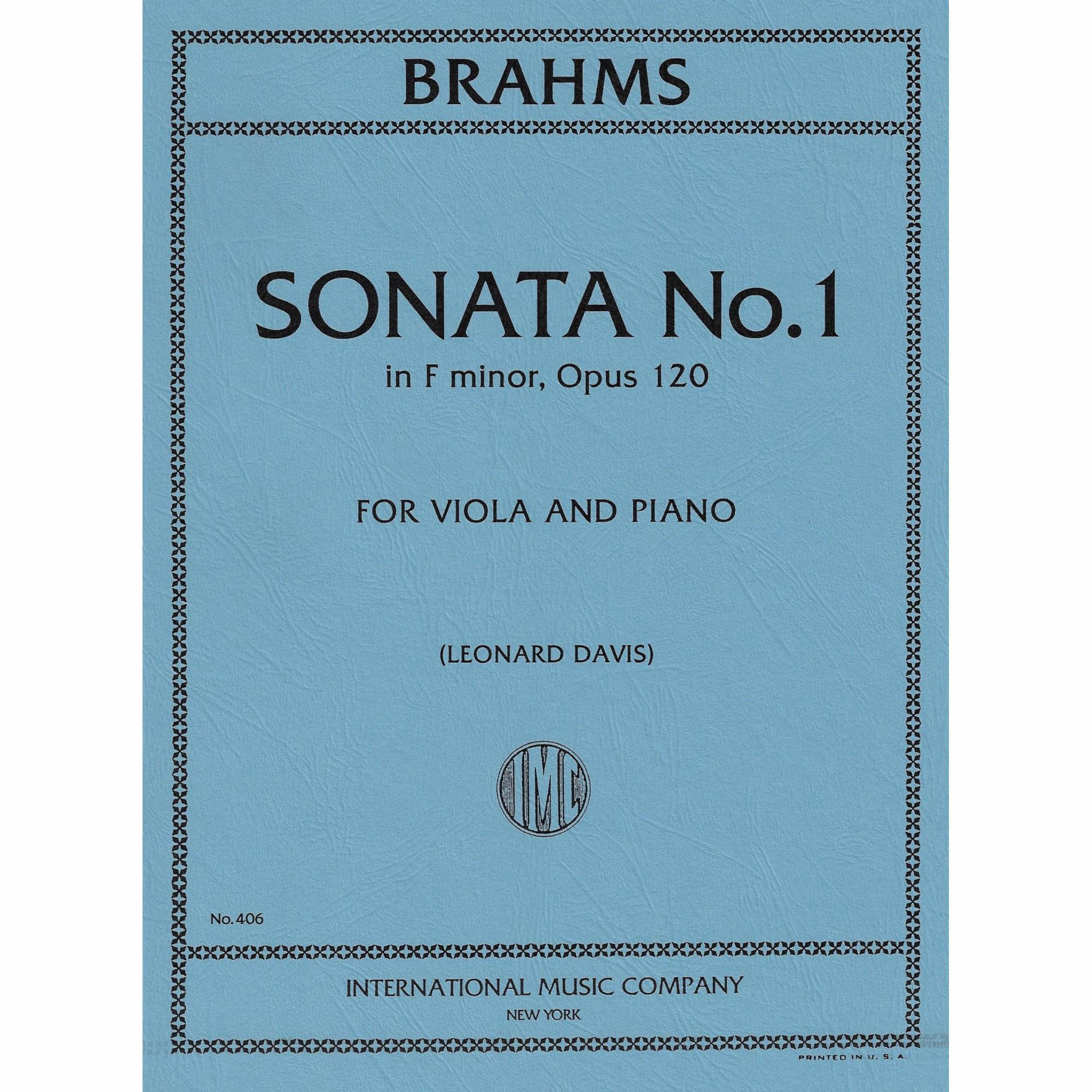 Viola Sonata No. 1 in F Minor, Op. 120, No. 1