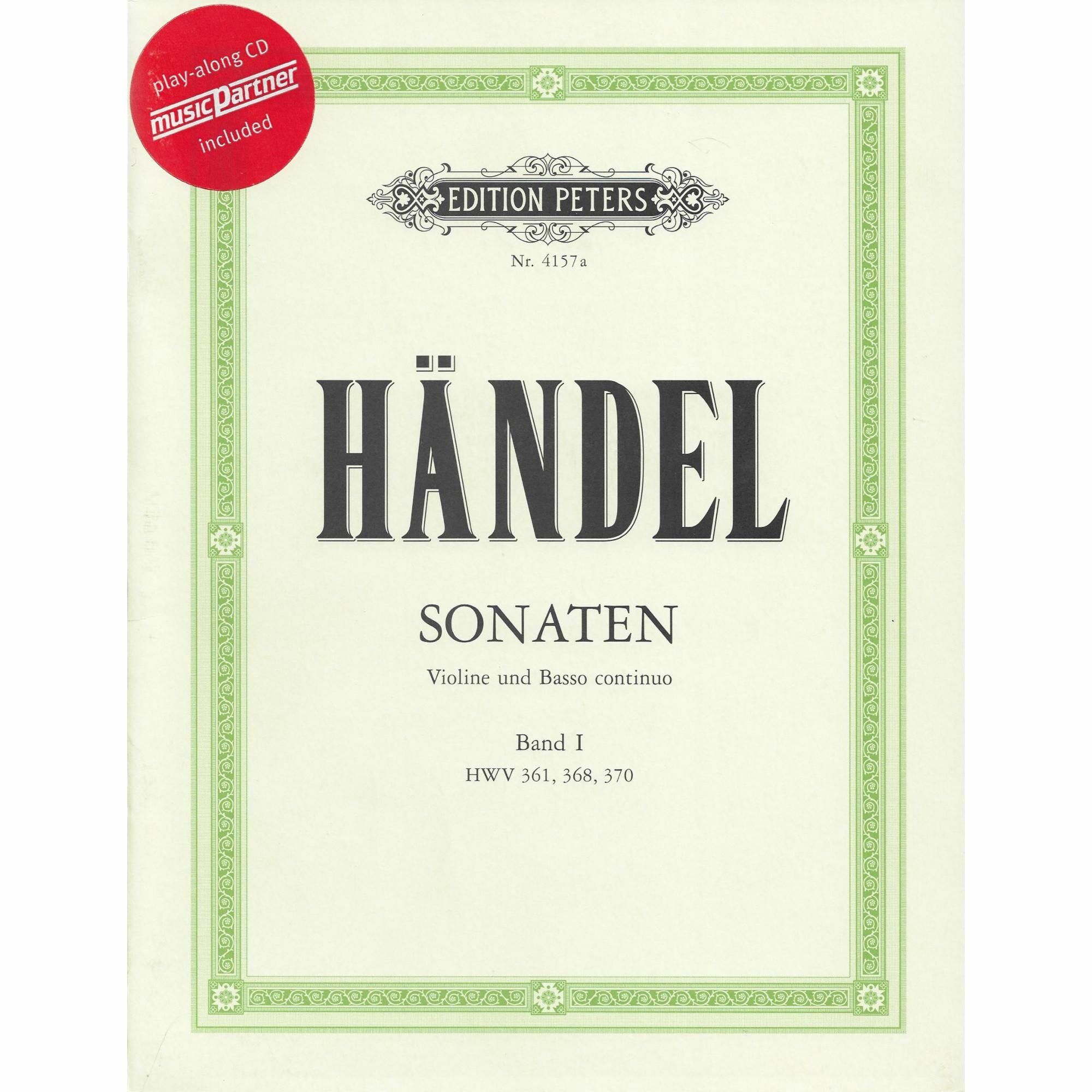 Handel -- Sonatas, Volume I for Violin and Basso Continuo