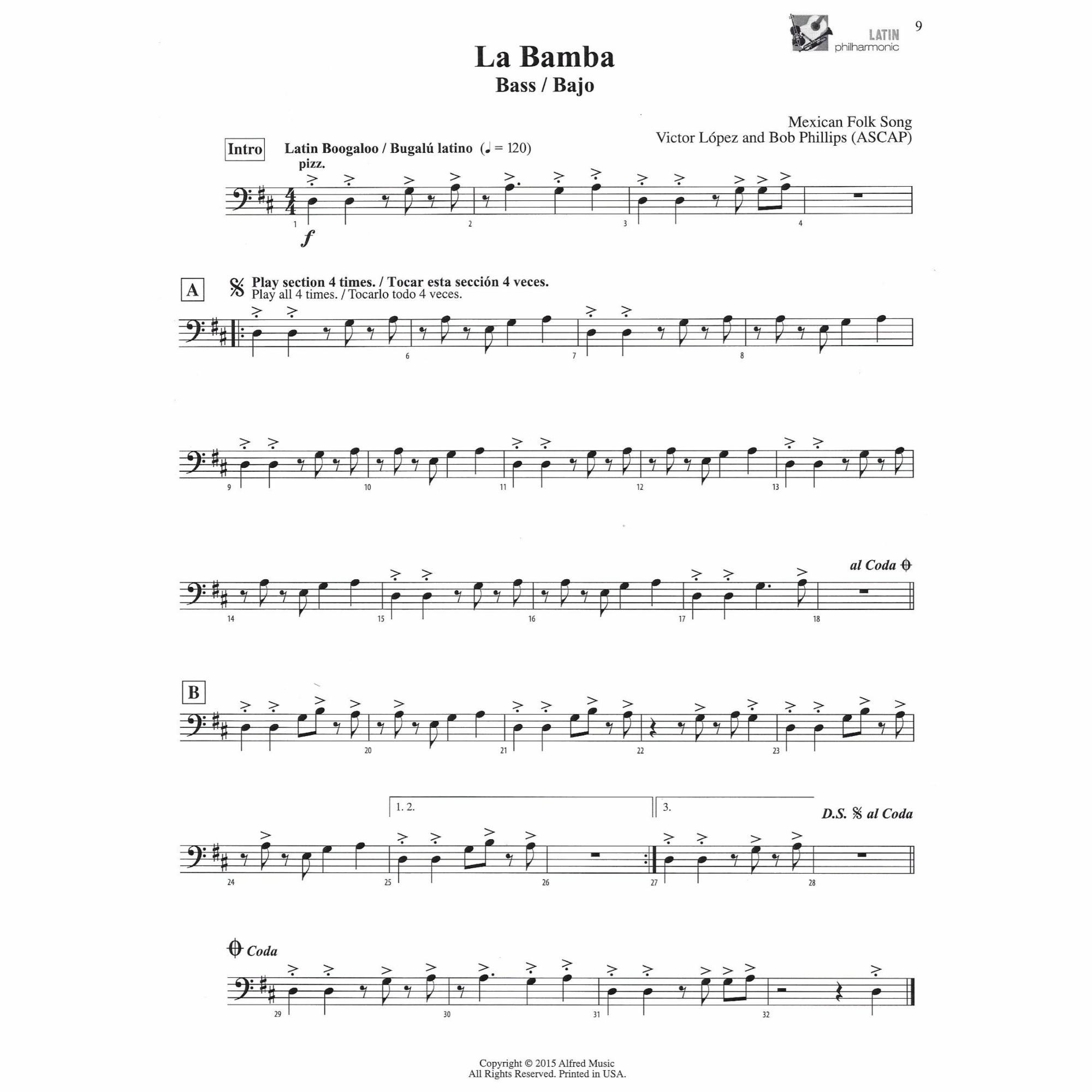 Sample: Cello/Bass (Pg. 9)