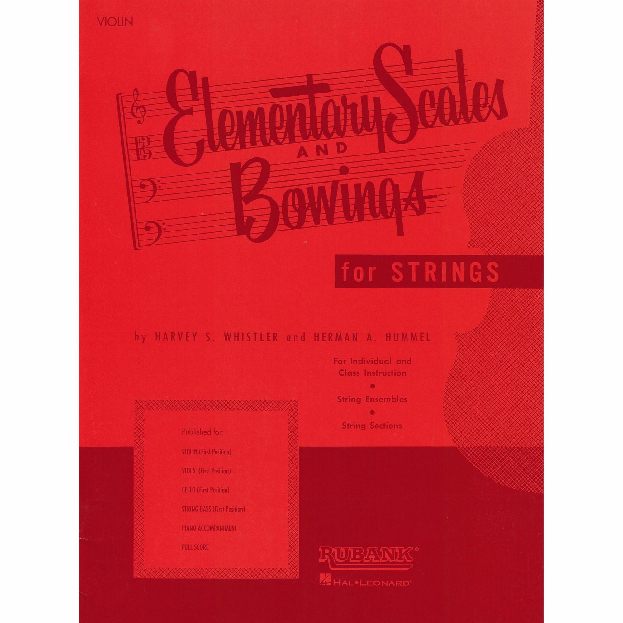 Elementary Scales and Bowings for Violin