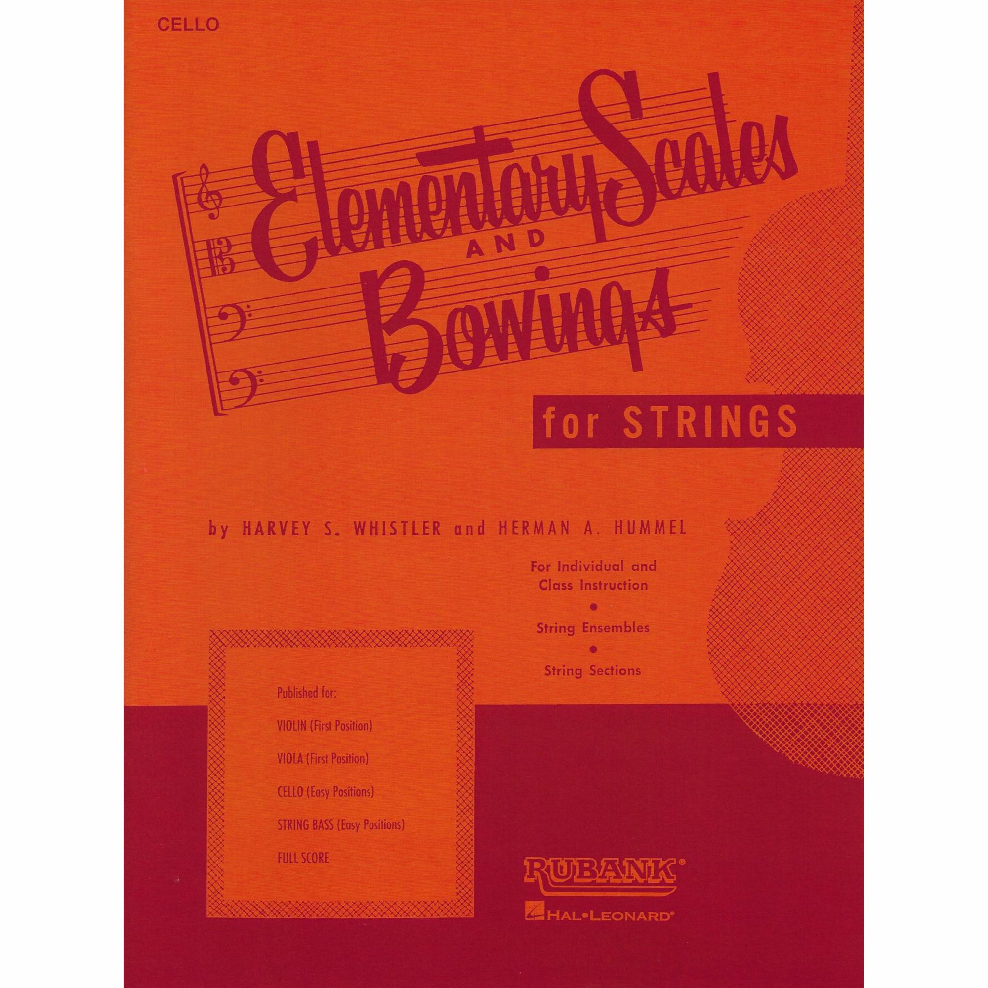 Elementary Scales and Bowings for Cello