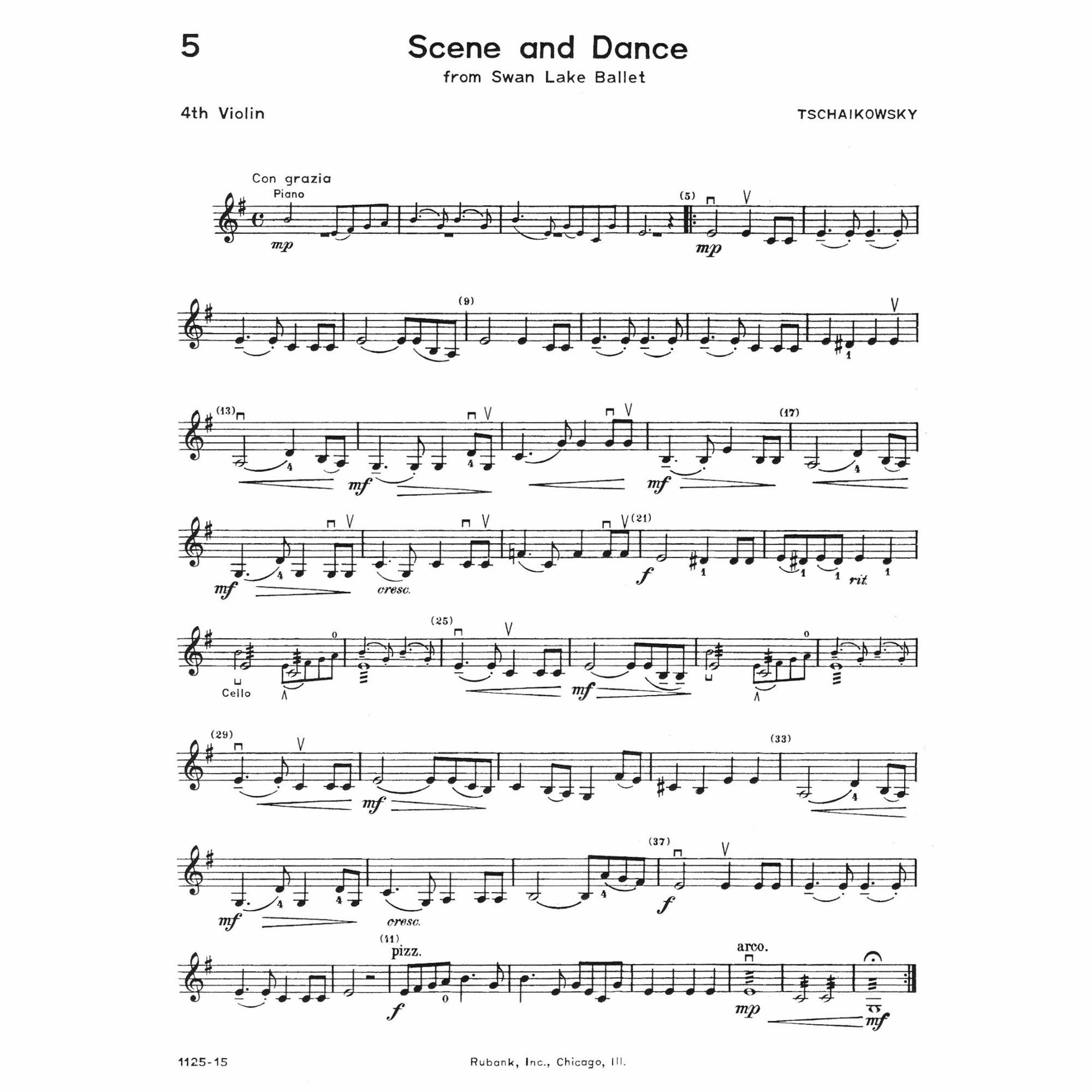 Sample: Fourth Violin (Pg. 5)