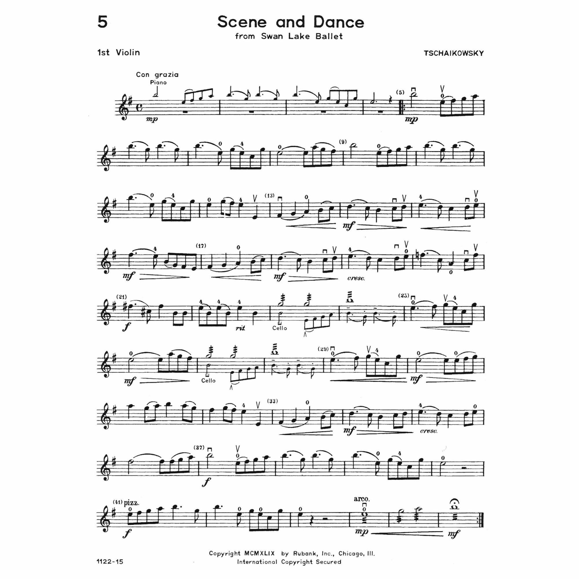 Sample: First Violin (Pg. 5)