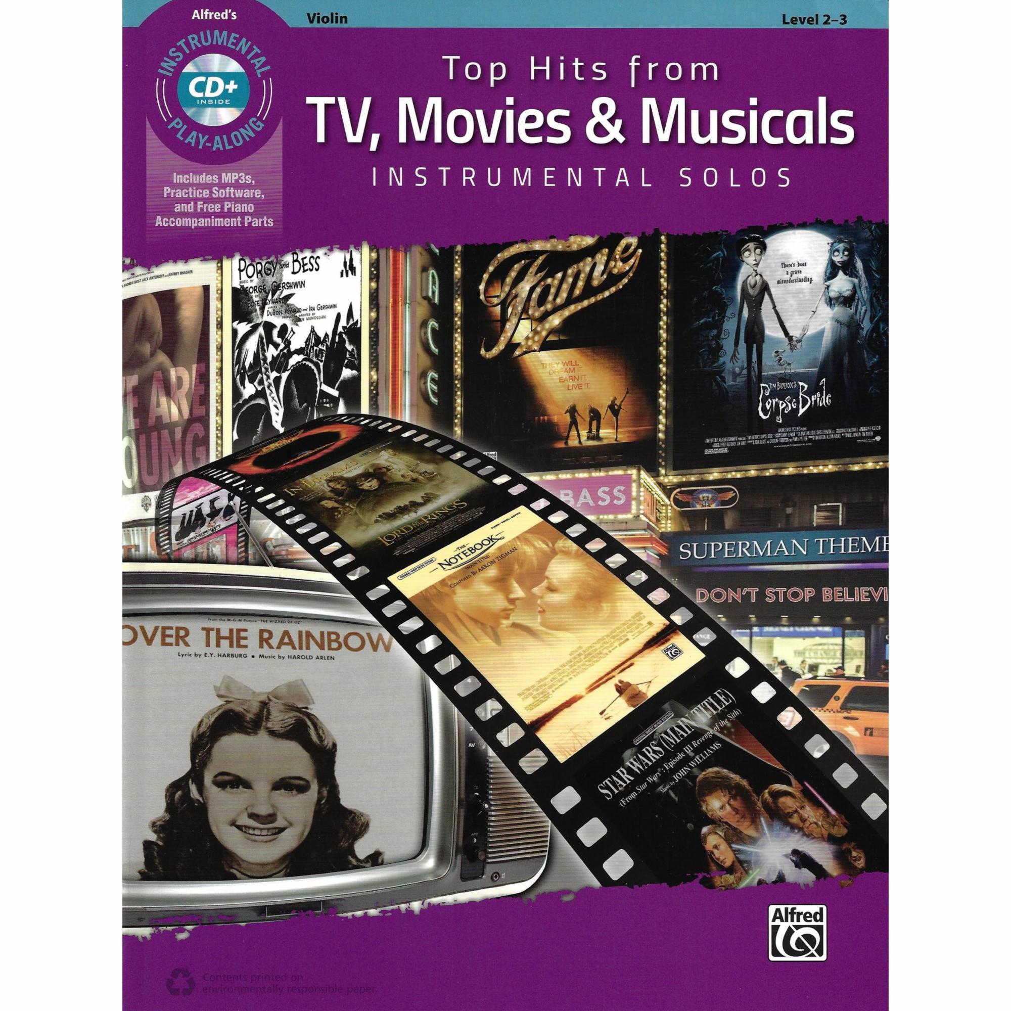Top Hits from TV, Movies & Musicals for Violin, Viola, or Cello