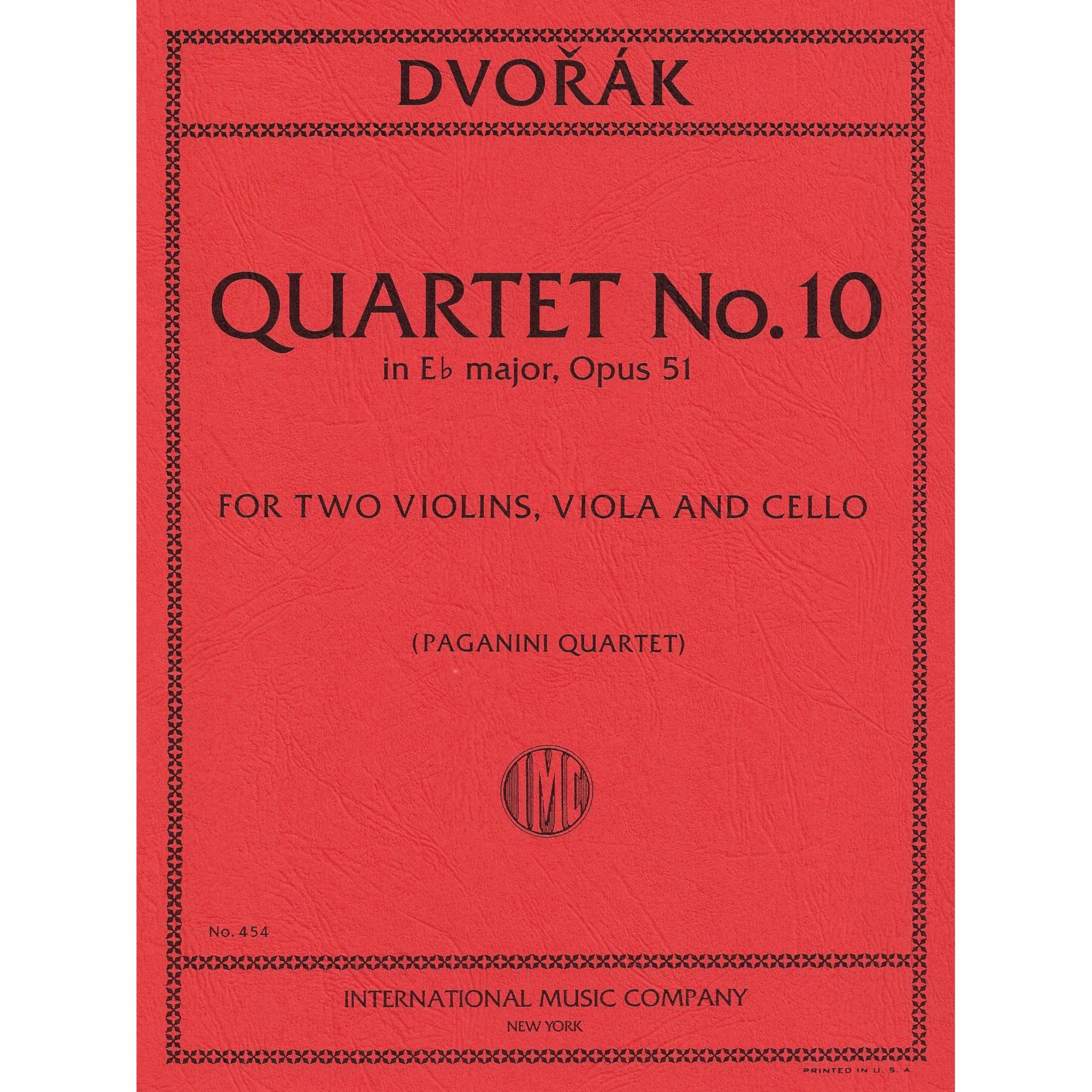 Dvorak -- Quartet No. 10 in E-flat Major, Op. 51