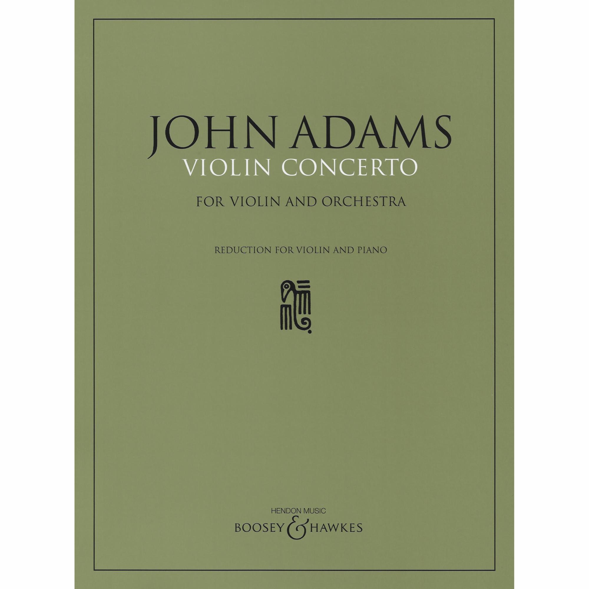 Adams -- Violin Concerto for Violin and Piano