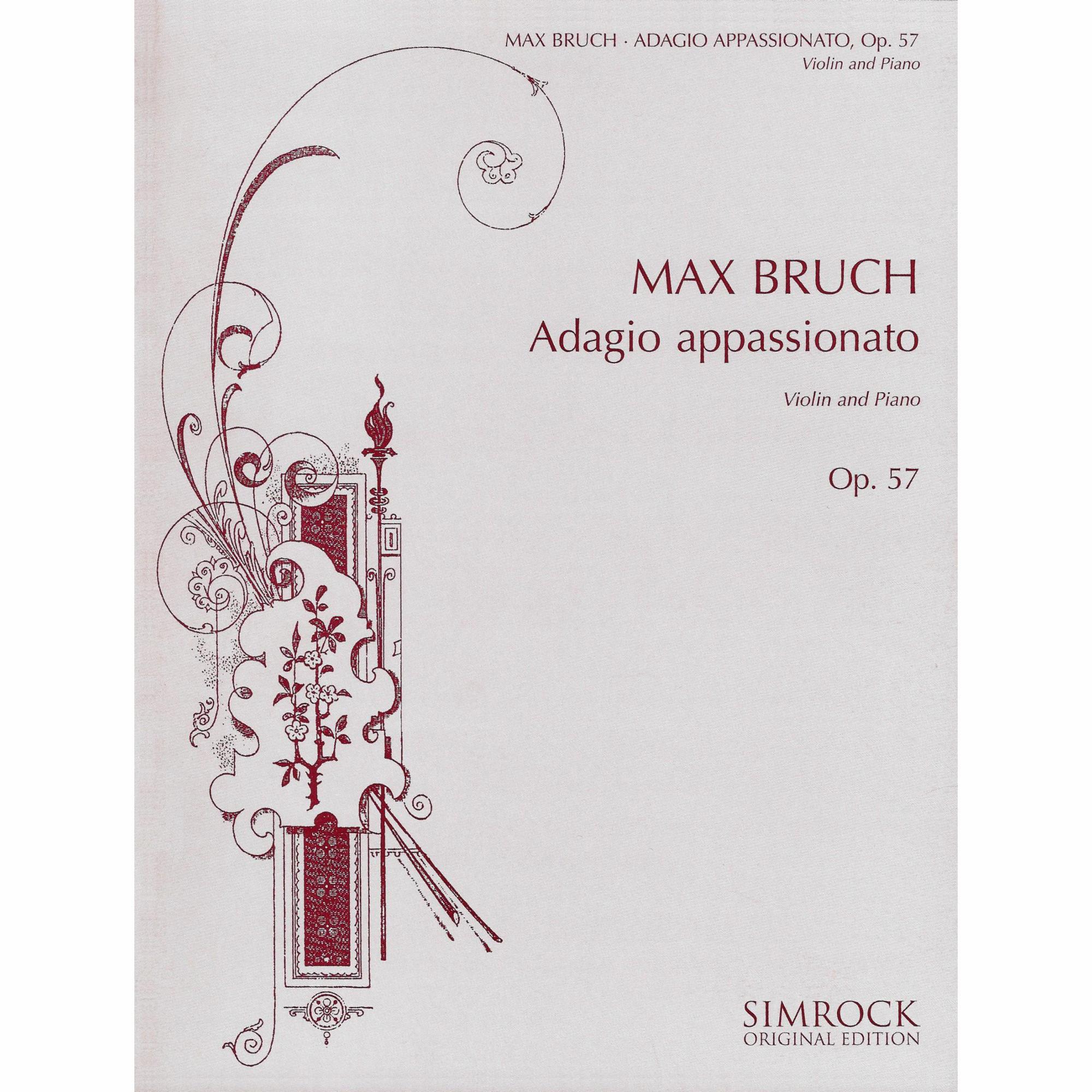 Bruch -- Adagio appassionato, Op. 57 for Violin and Piano