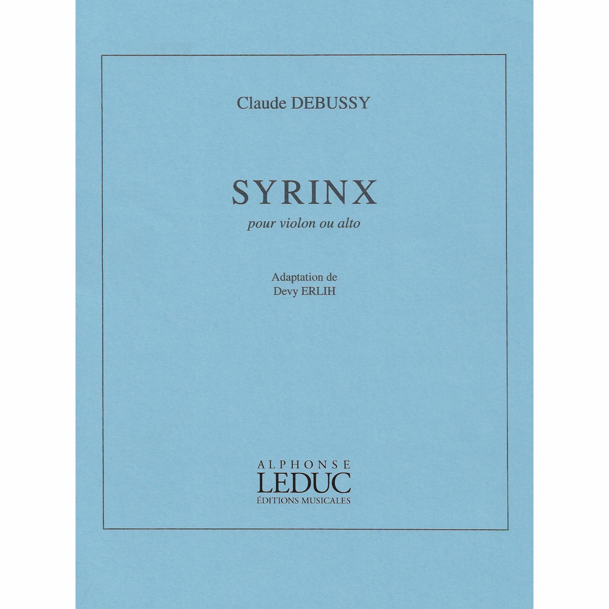 Debussy -- Syrinx for Solo Violin or Viola