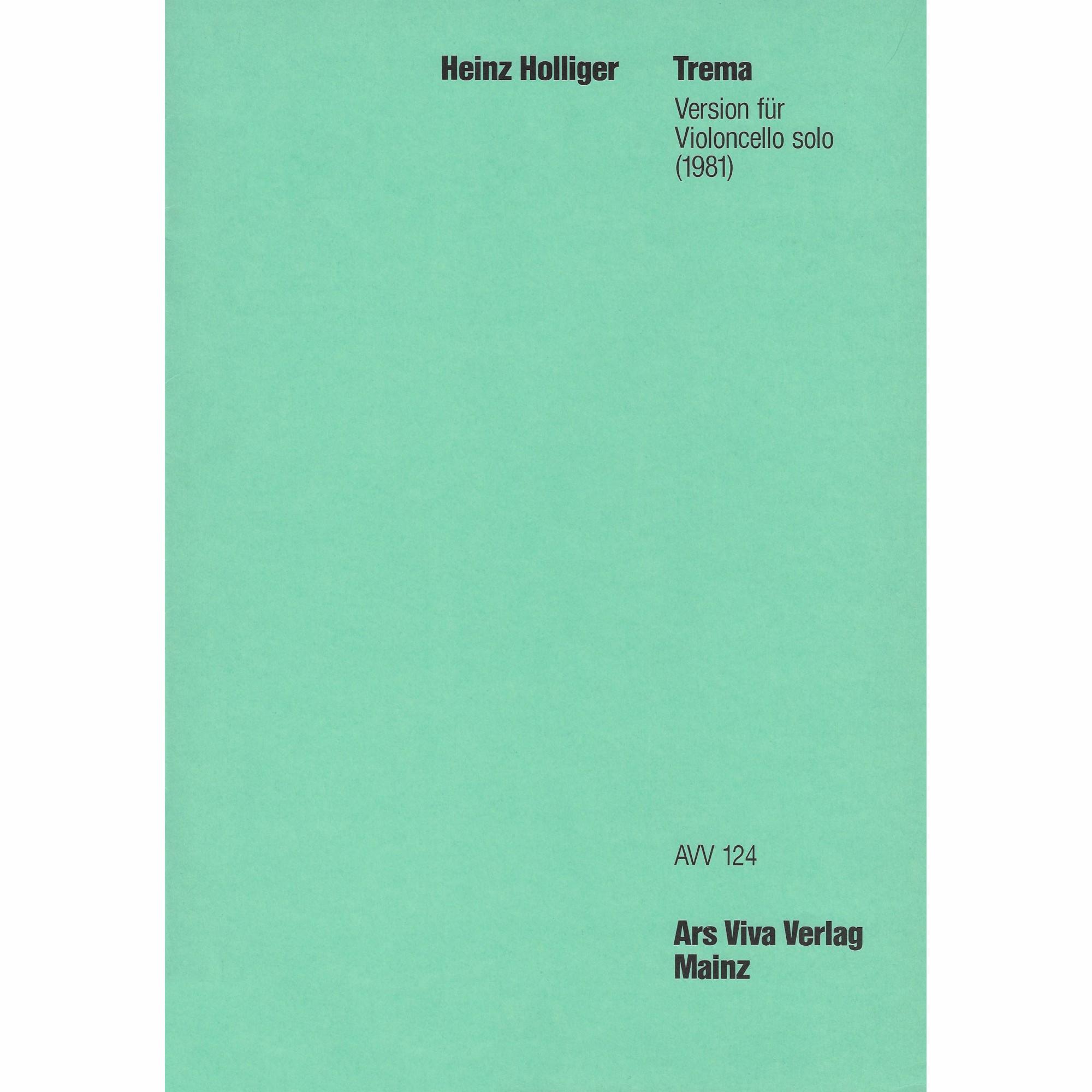 Holliger -- Trema for Solo Cello