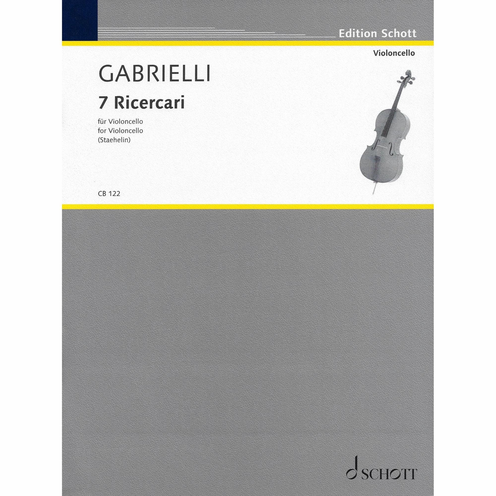 Gabrielli -- 7 Ricercari for Solo Cello