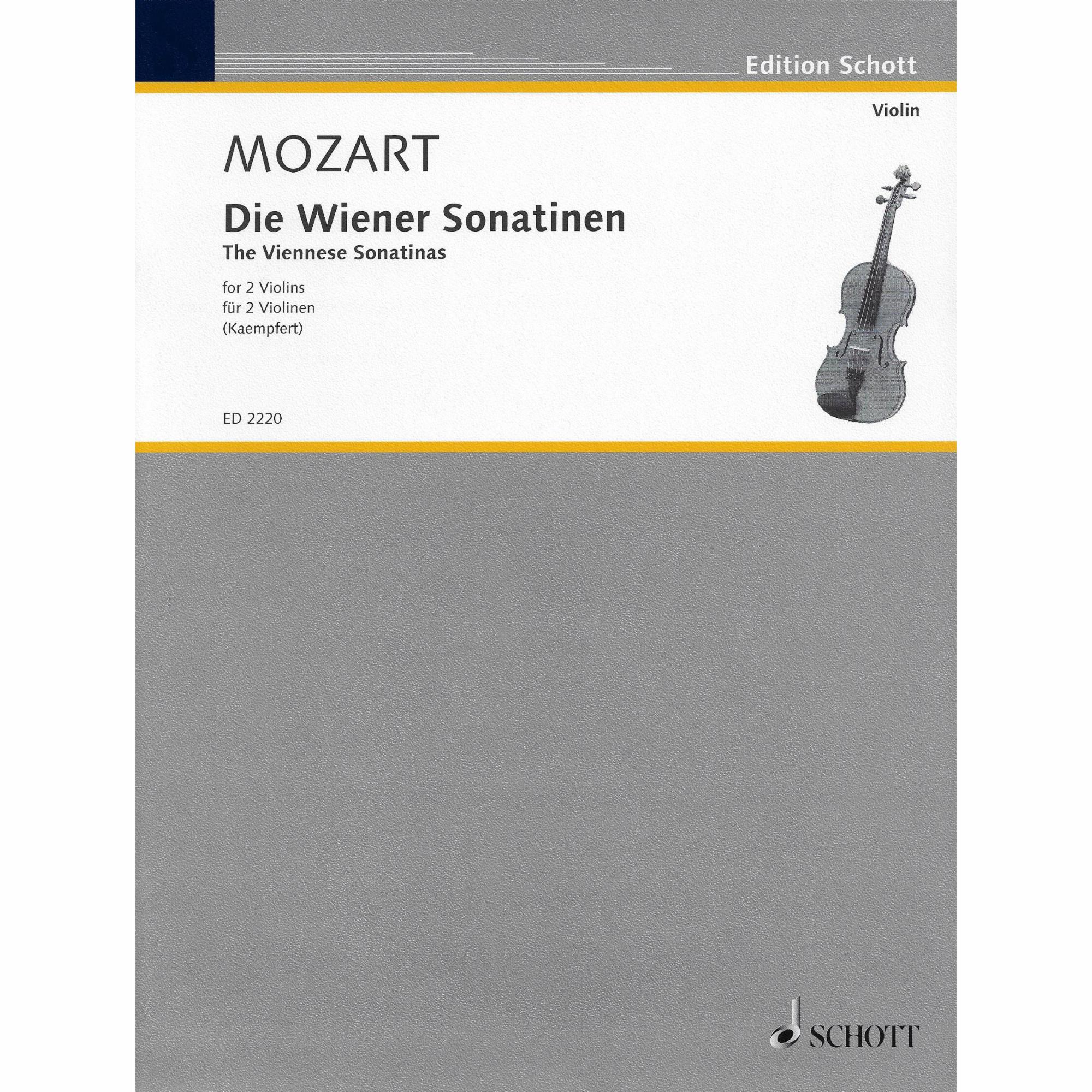 Mozart -- The Viennese Sonatinas for Two Violins