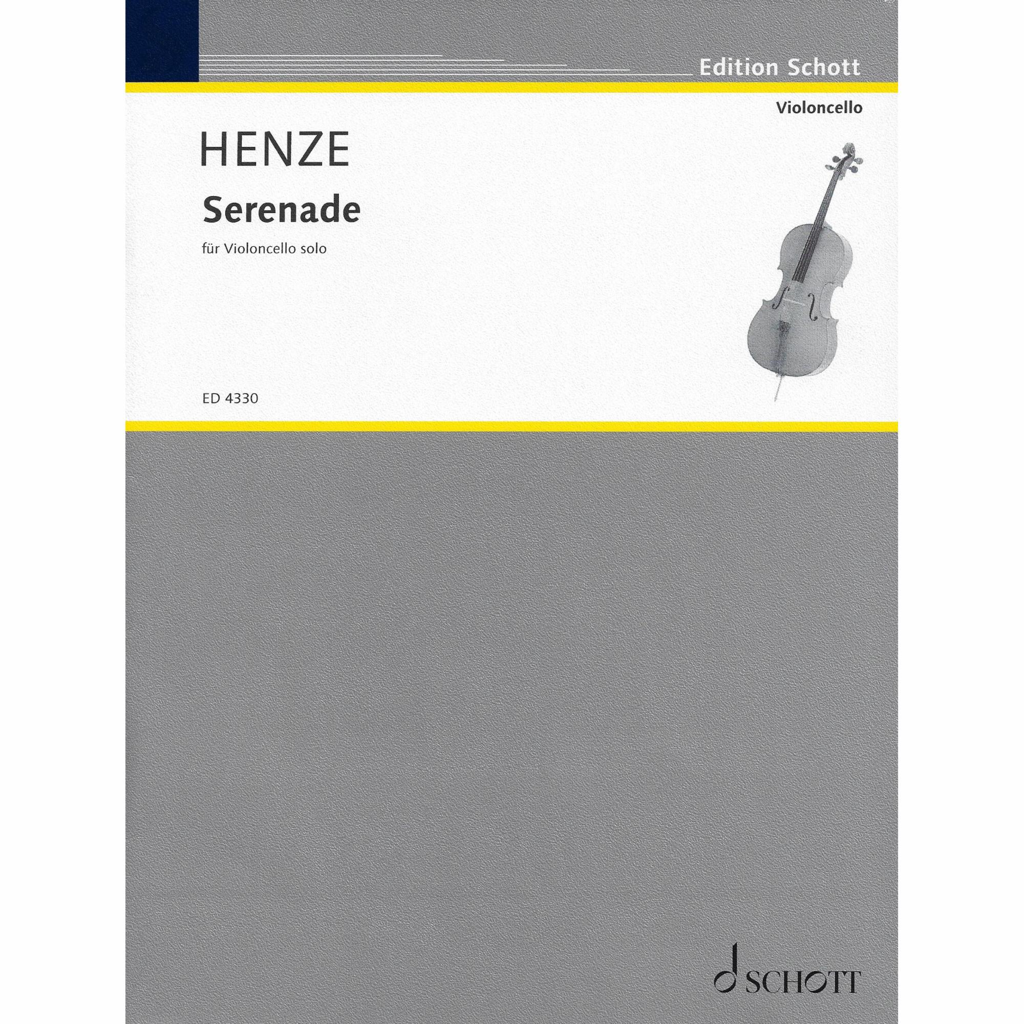 Henze -- Serenade for Solo Cello