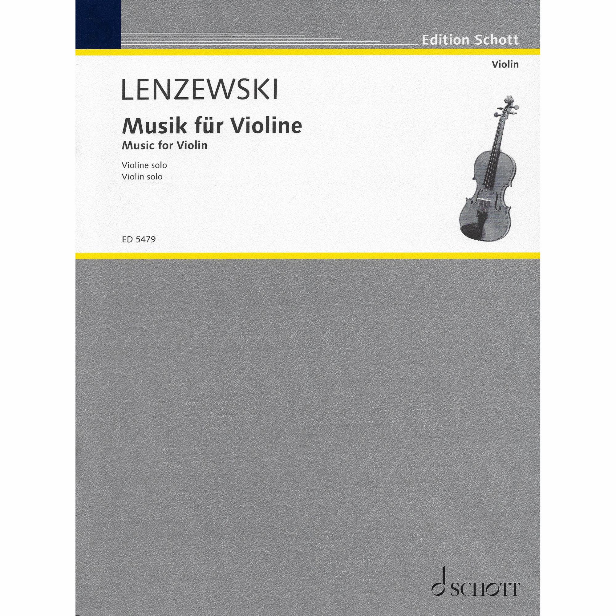 Lenzewski -- Music for Violin for Solo Violin