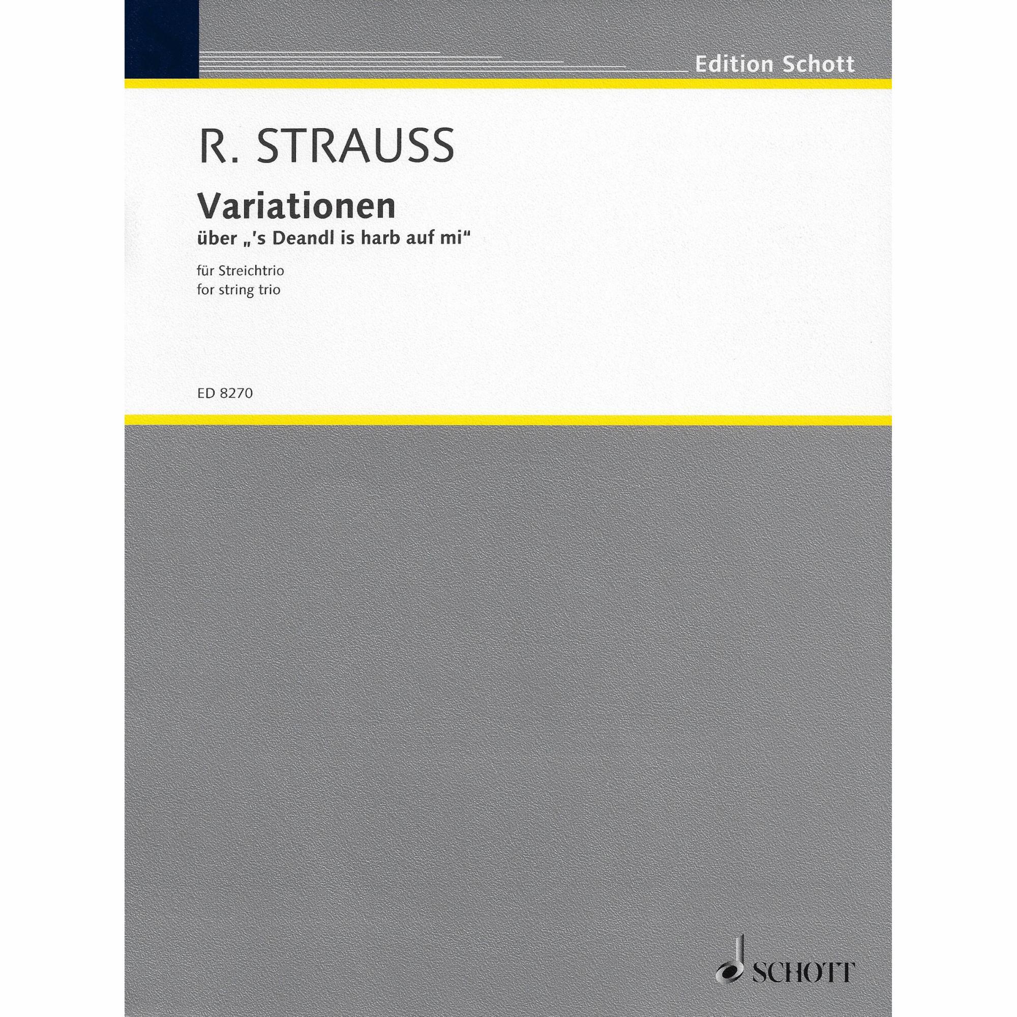 Strauss -- Variations for Violin, Viola, and Cello