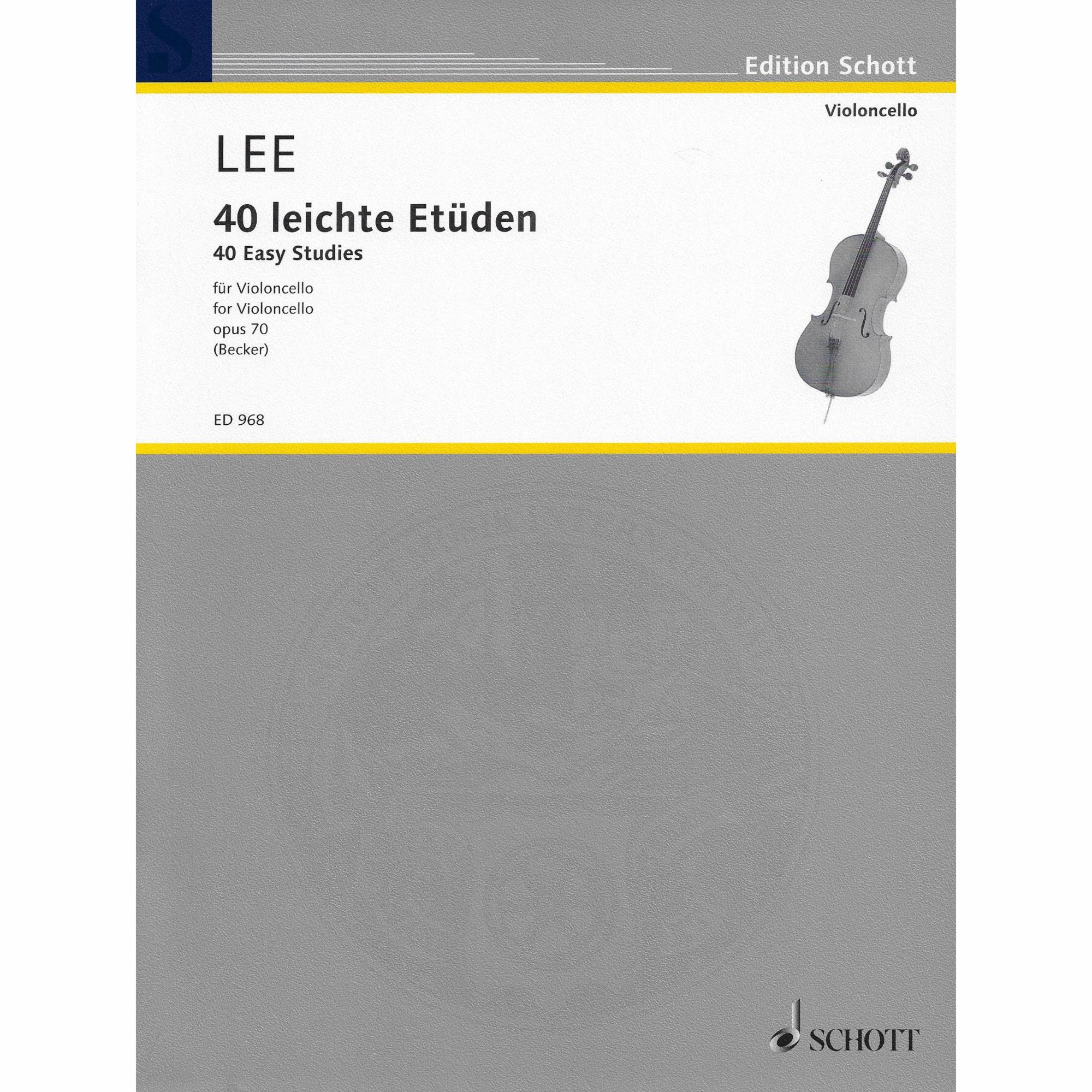 Lee -- 40 Easy Studies, Op. 70 for Two Cellos