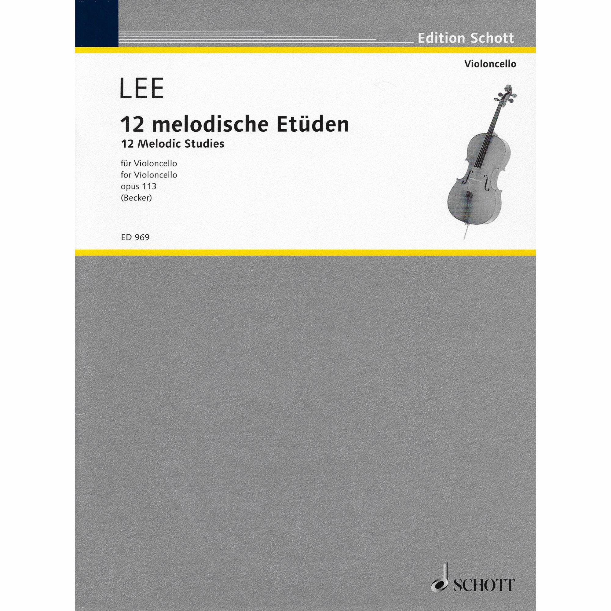 Lee -- 12 Melodic Studies, Op. 113 for Cello