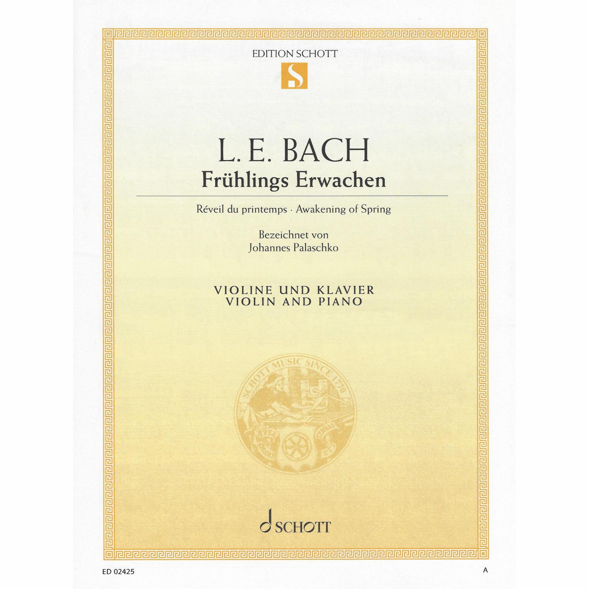 L. E. Bach -- Awakening of Spring for Violin and Piano