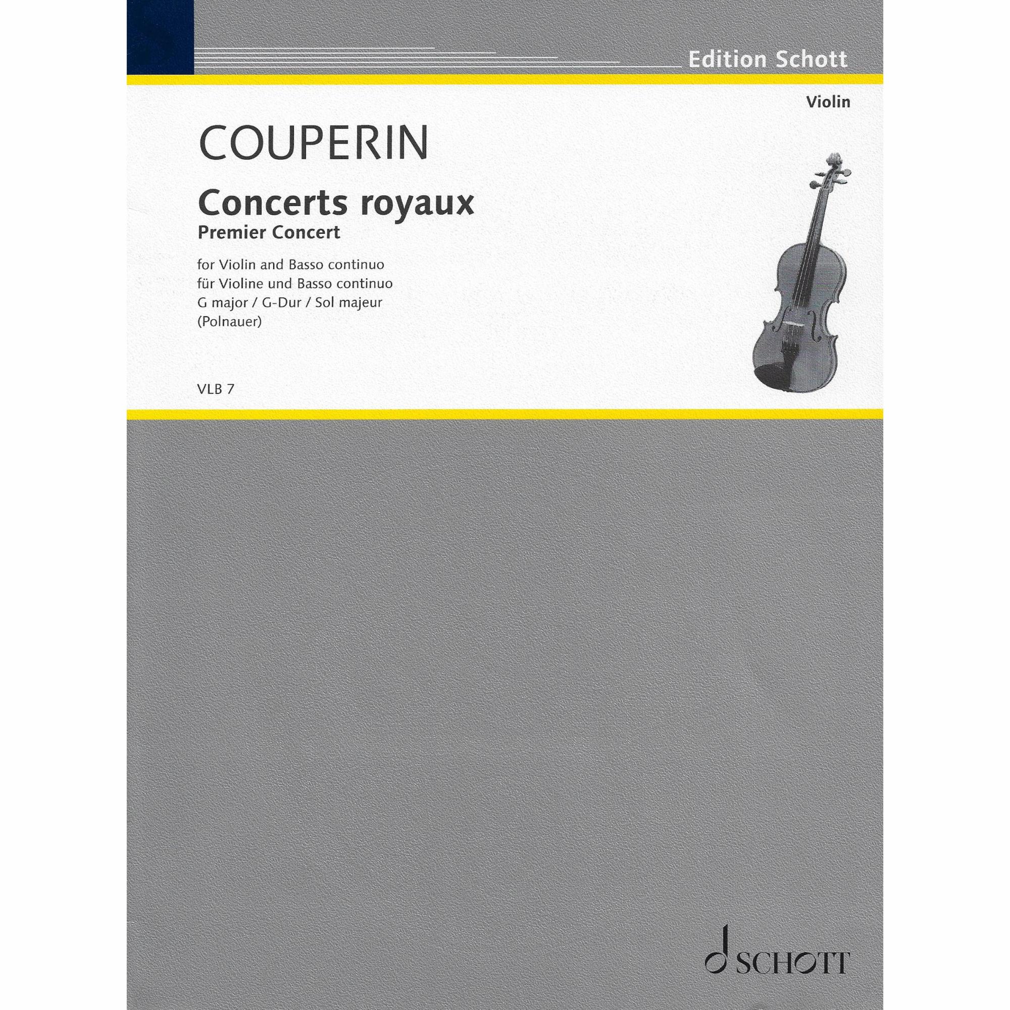 Couperin -- Concerts royaux: Premier Concert for Violin and Basso Continuo