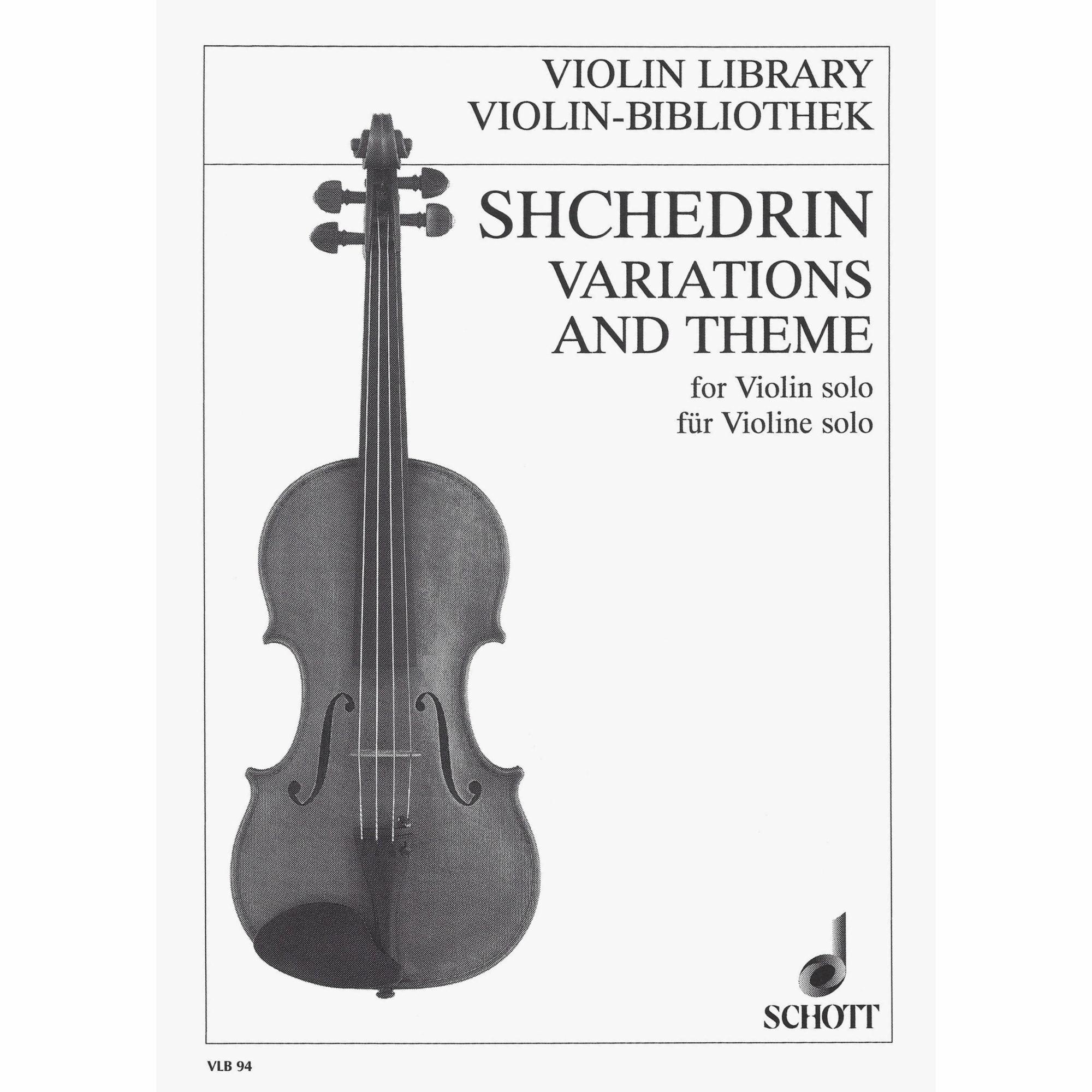 Shchedrin -- Variations and Theme for Solo Violin