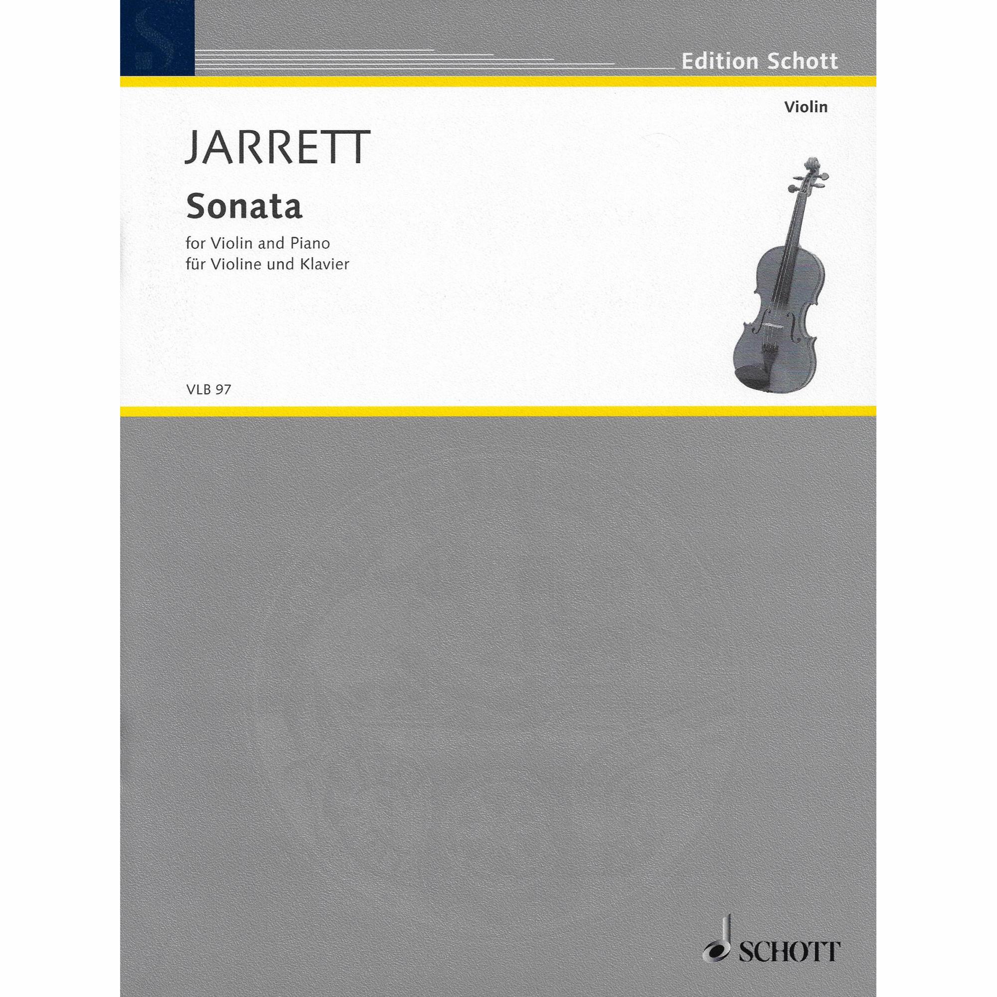Jarrett -- Sonata for Violin and Piano