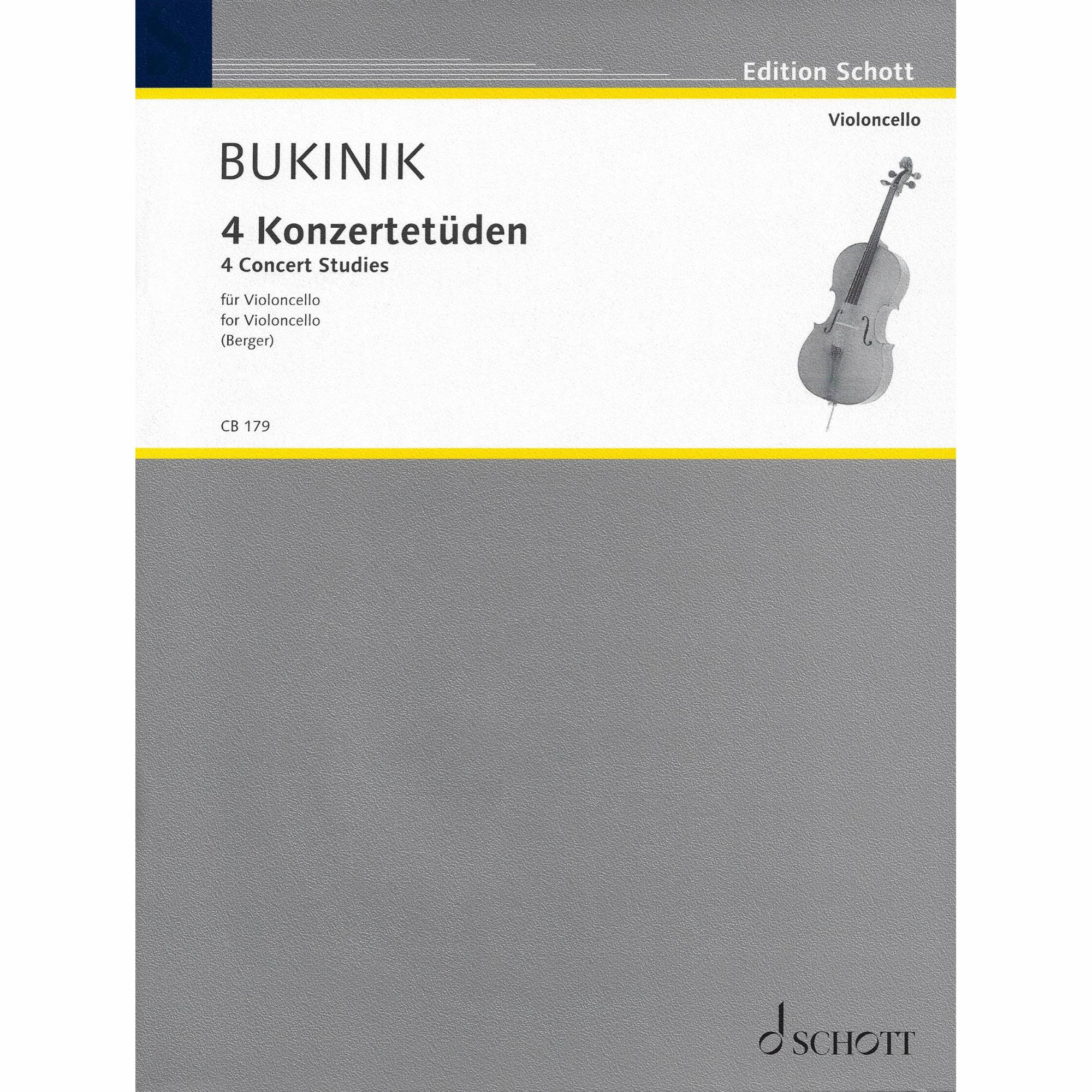 Bukinik -- 4 Concert Studies for Solo Cello