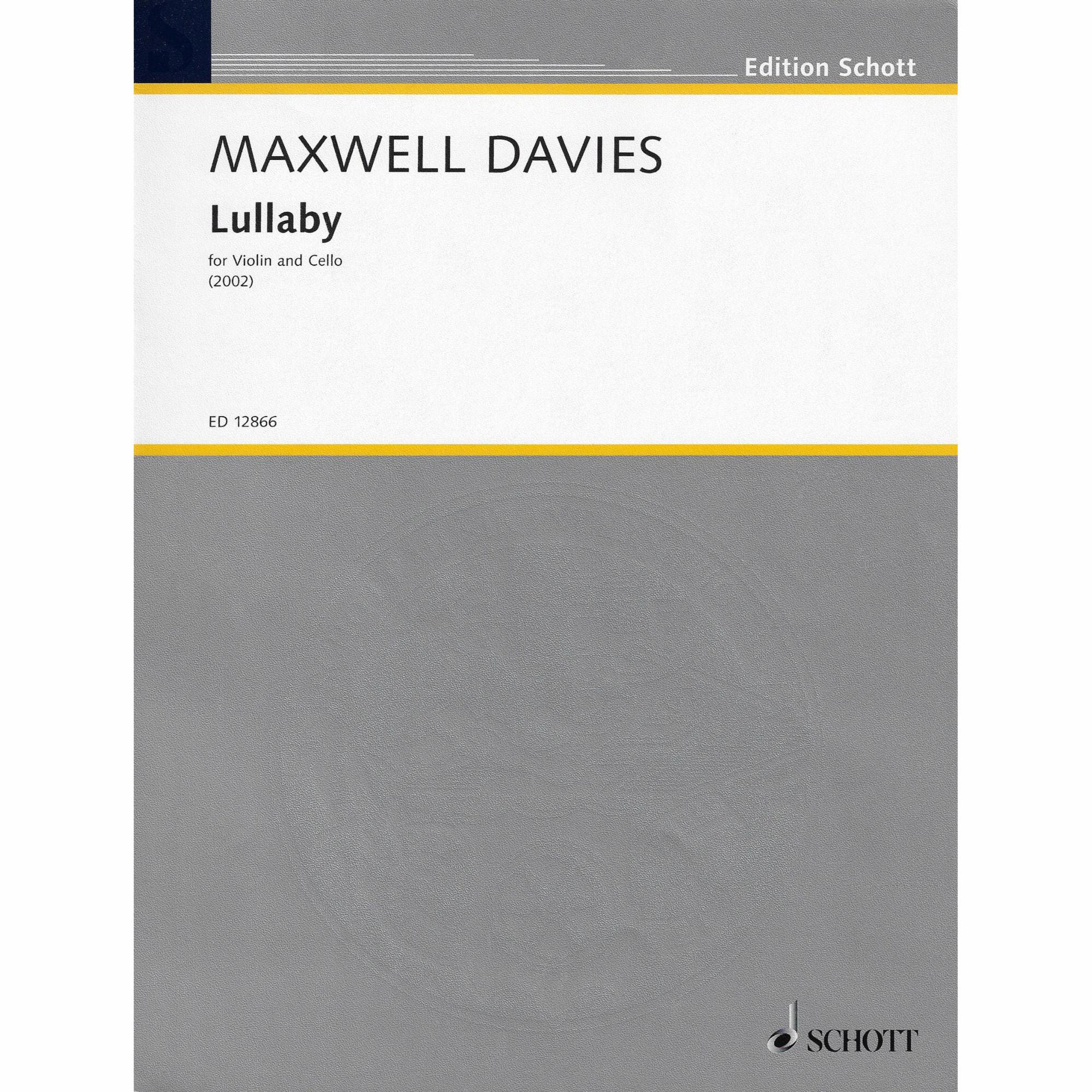 Maxwell Davies -- Lullaby for Violin and Cello