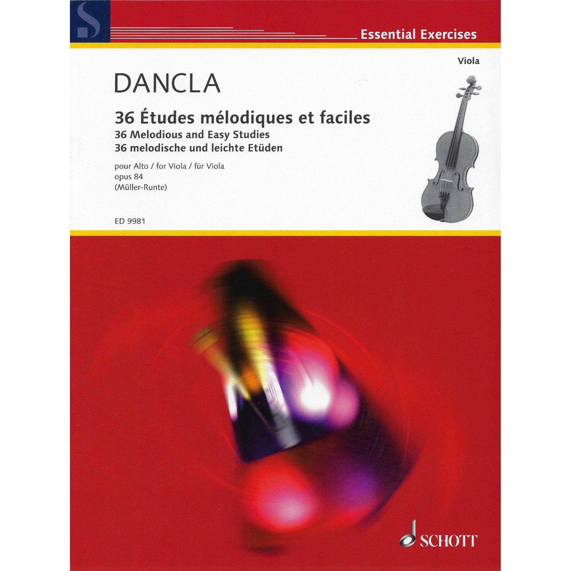 Dancla -- 36 Melodious and Easy Studies, Op. 84 for Viola