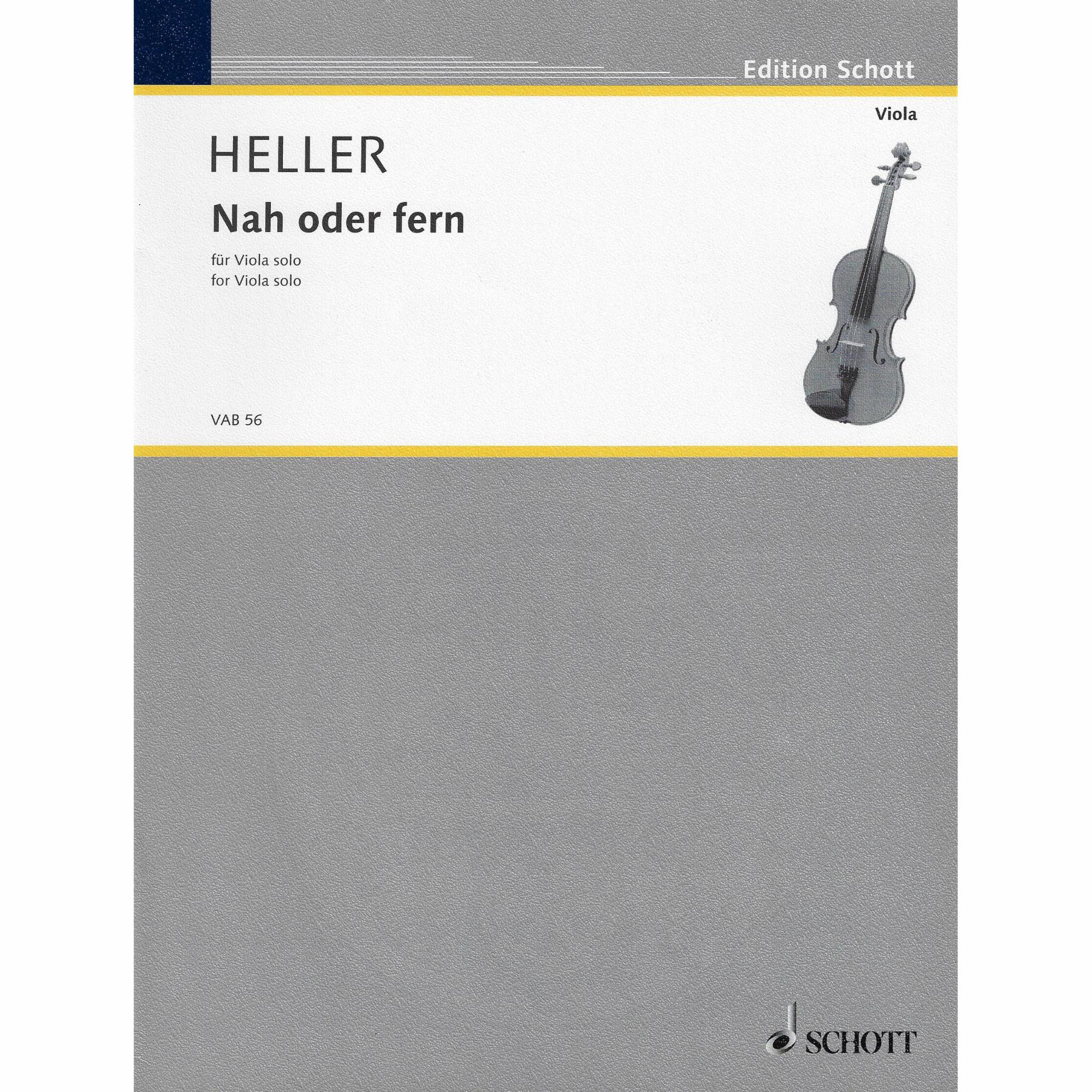 Heller -- Nah oder fern for Solo Viola