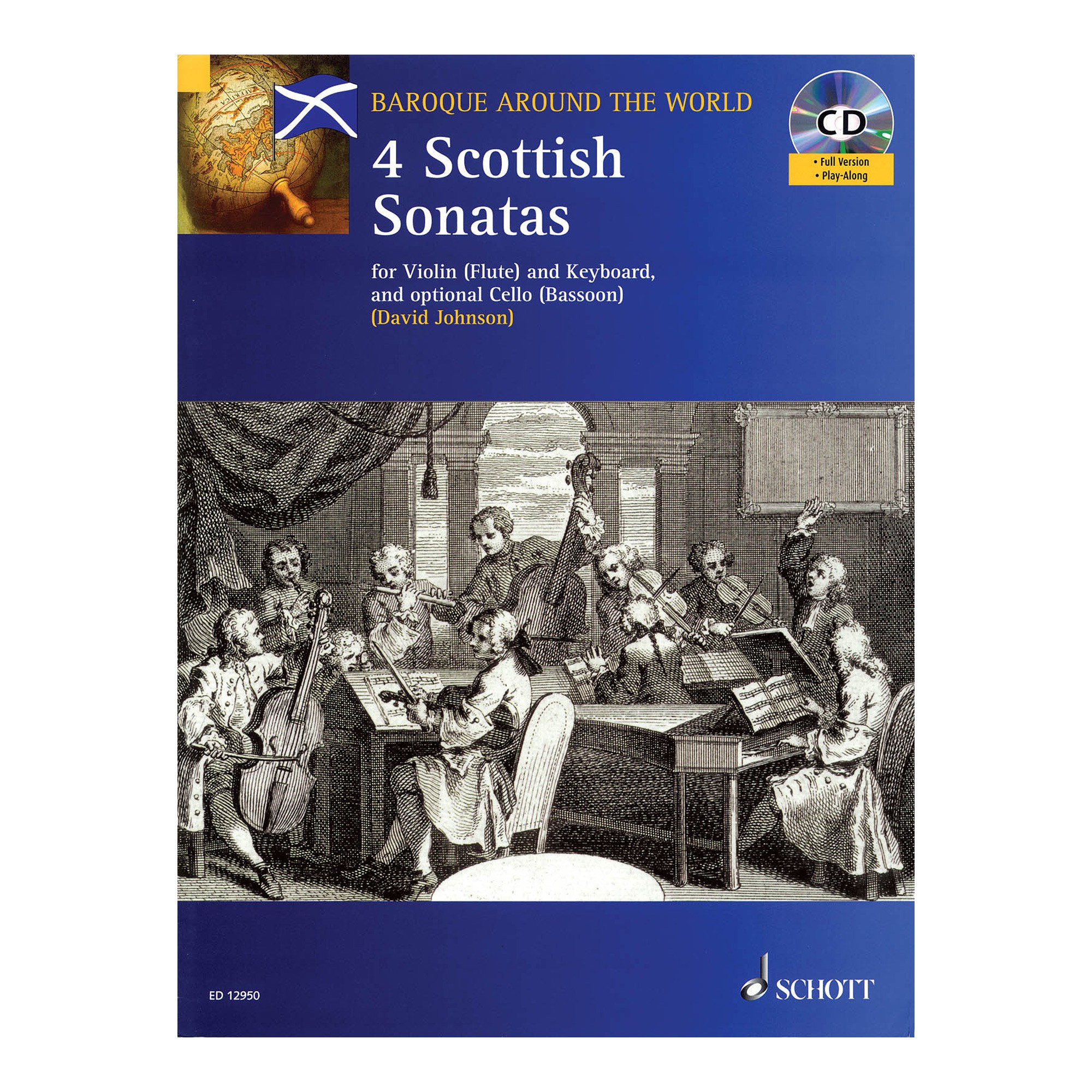 4 Scottish Sonatas: For Violin and Keyboard with Optional Cello Part