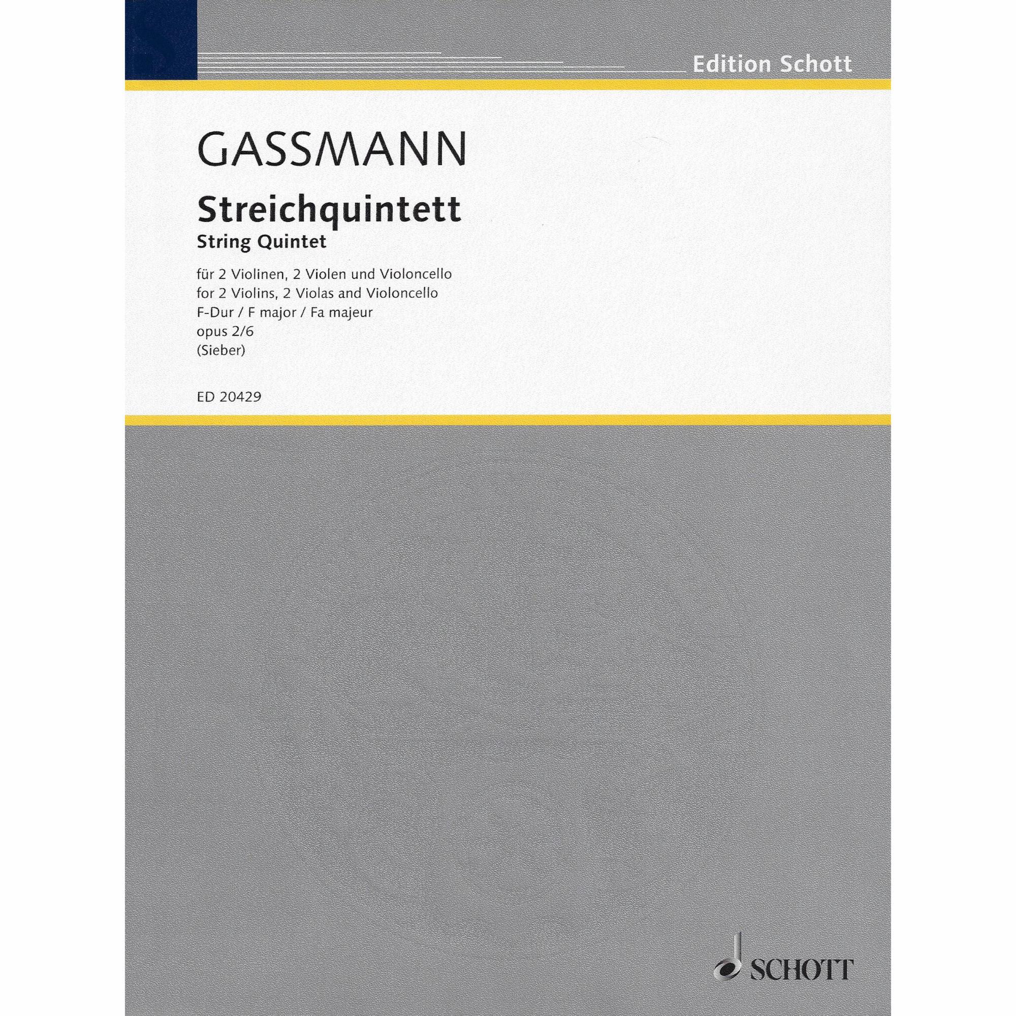 Gassmann -- String Quintet in F Major, Op. 2, No. 6