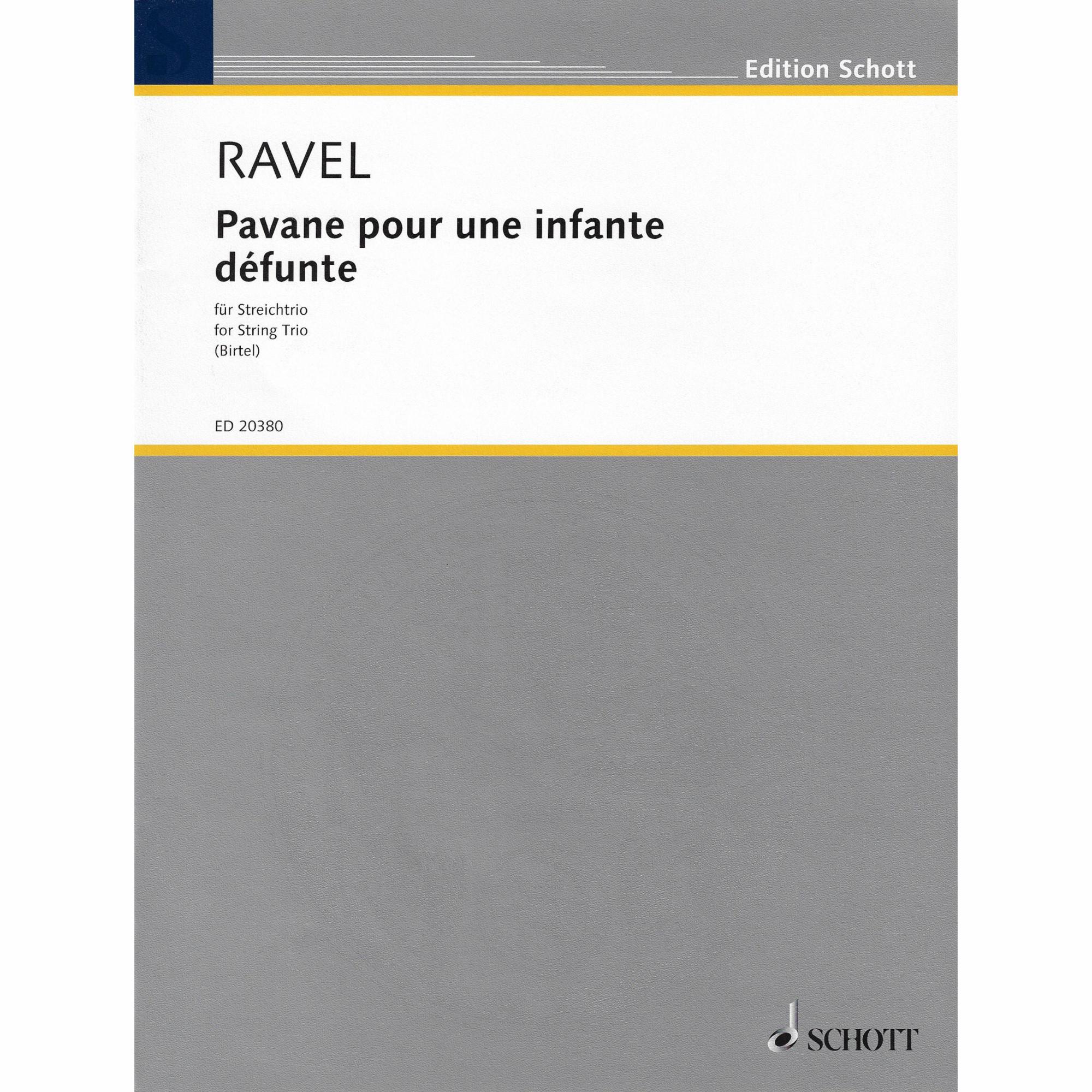 Ravel -- Pavane pour une infante defunte for Violin, Viola, and Cello