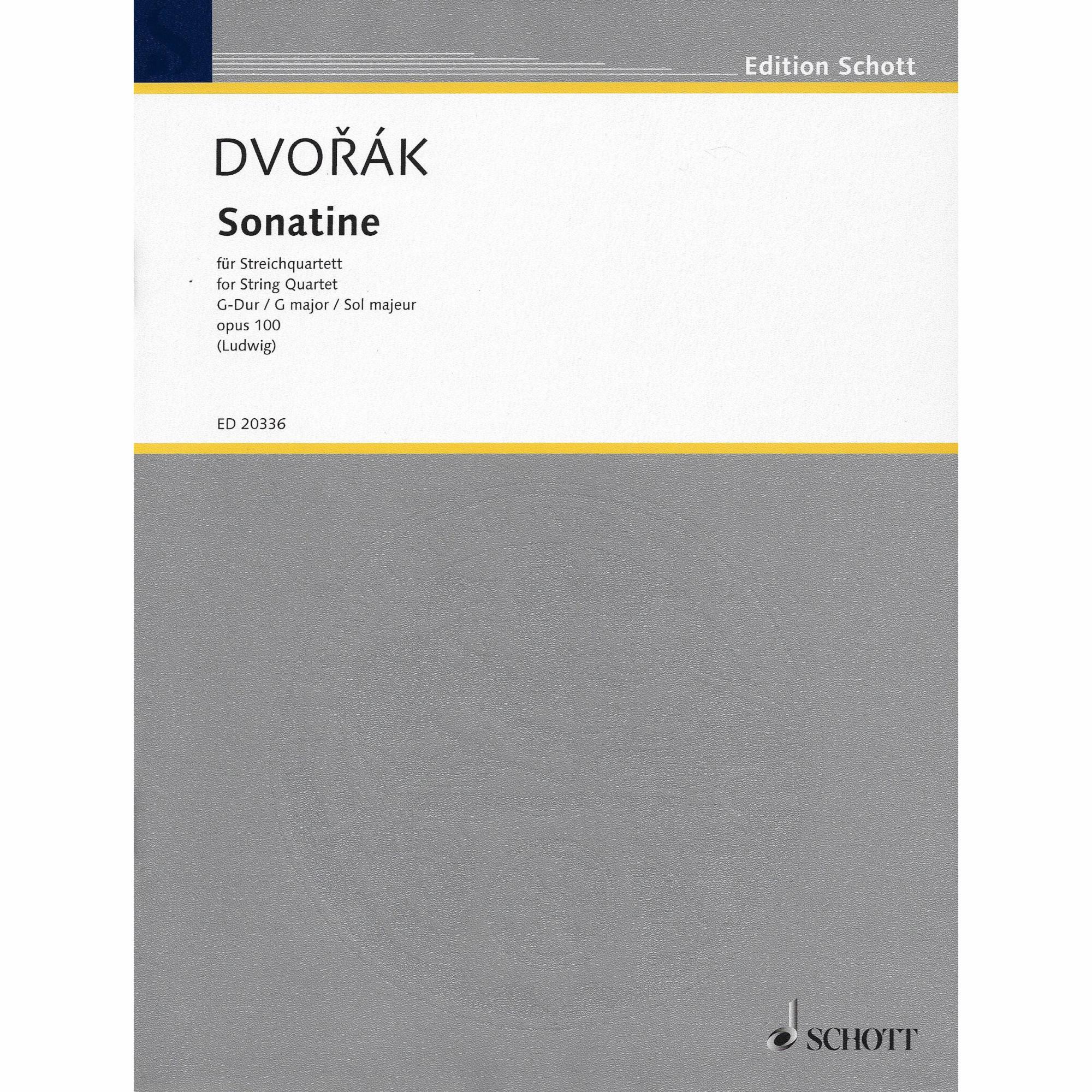 Dvorak -- Sonatina in G Major, Op. 100 for String Quartet