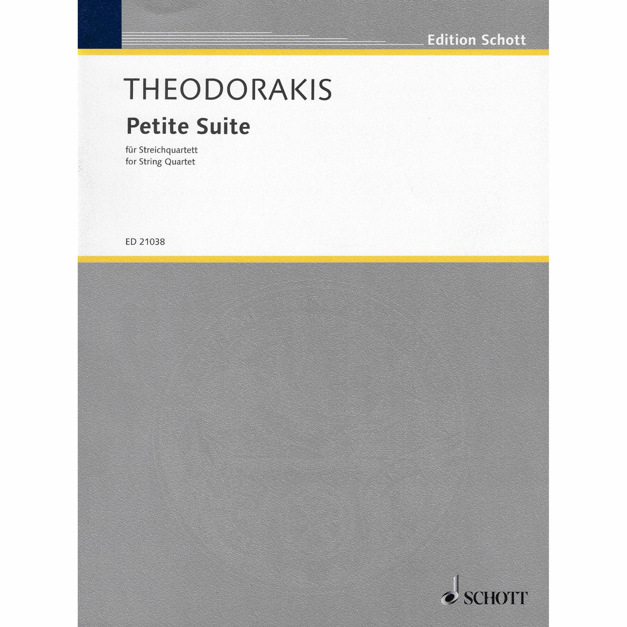 Theodorakis -- Petite Suite for String Quartet