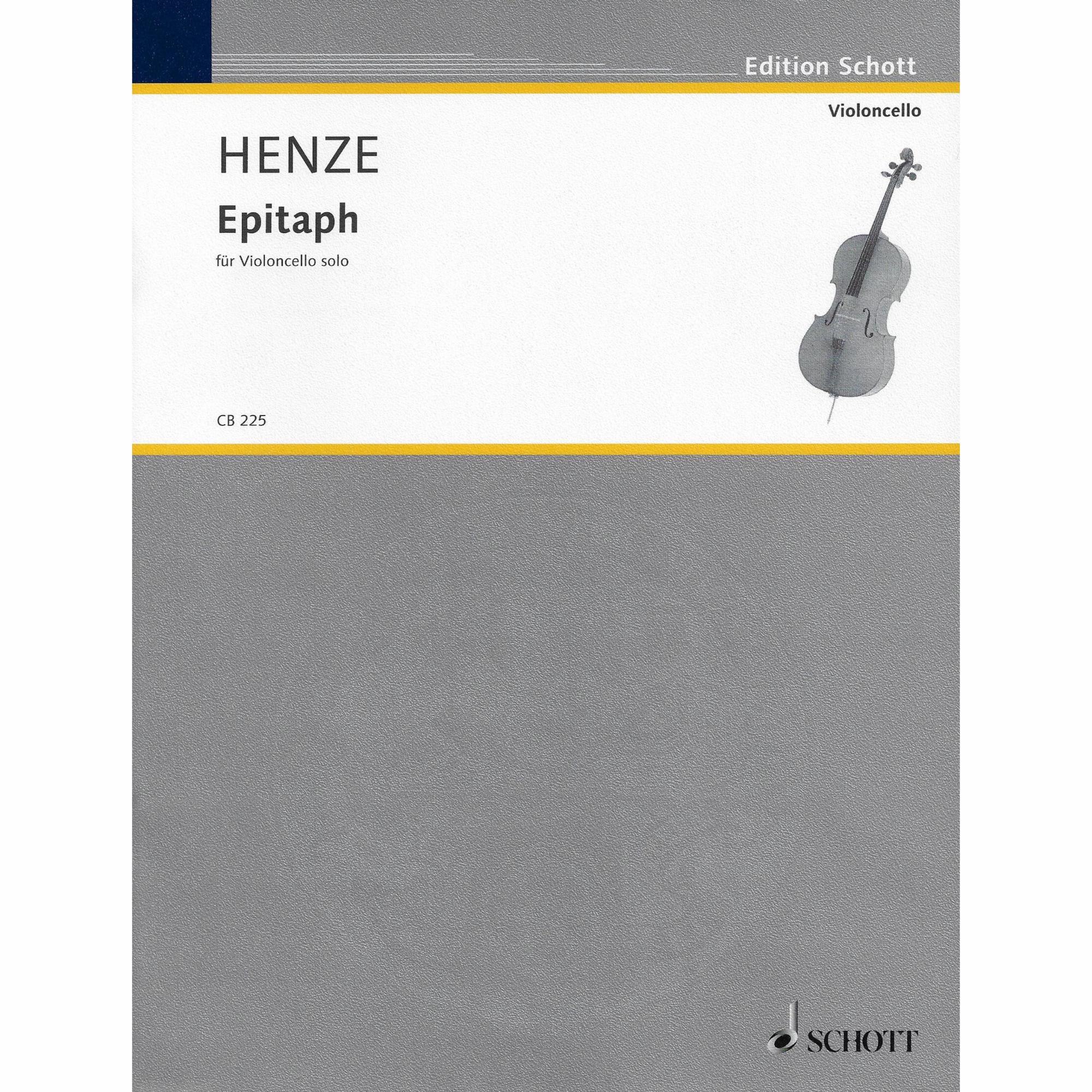 Henze -- Epitaph for Solo Cello