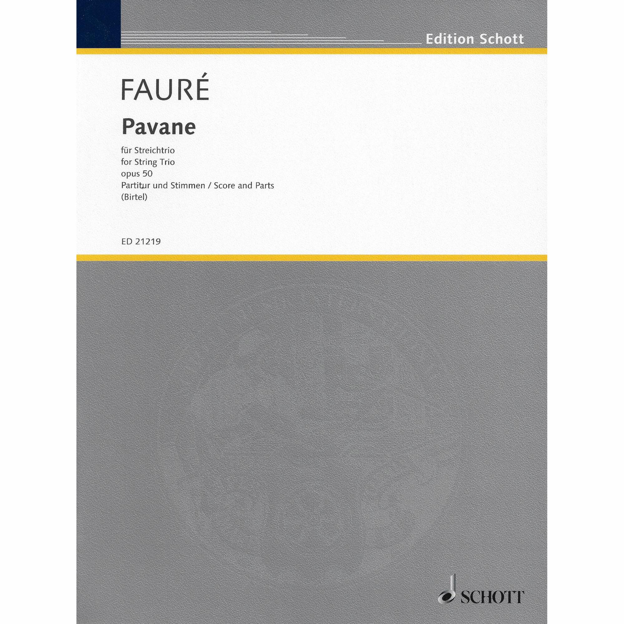 Faure -- Pavane, Op. 50 for Violin, Viola, and Cello