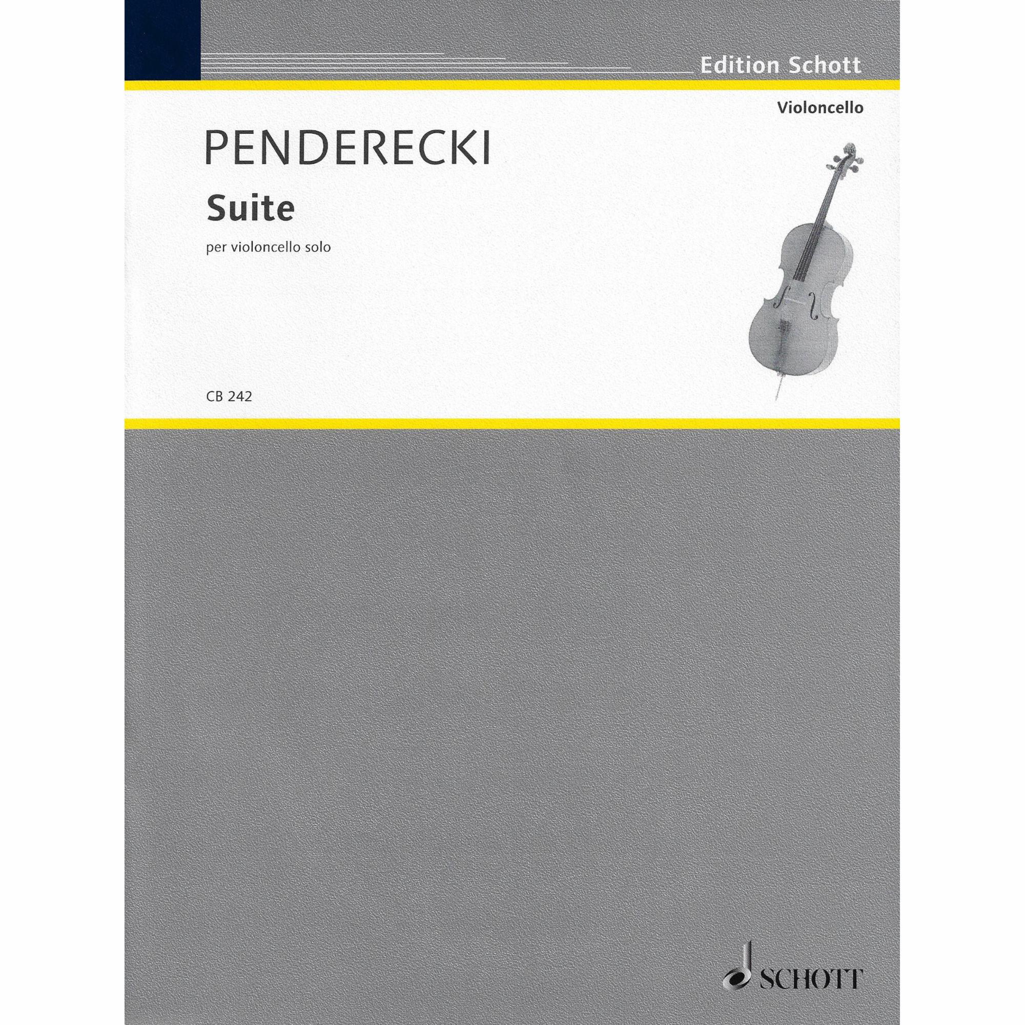 Penderecki -- Suite for Solo Cello