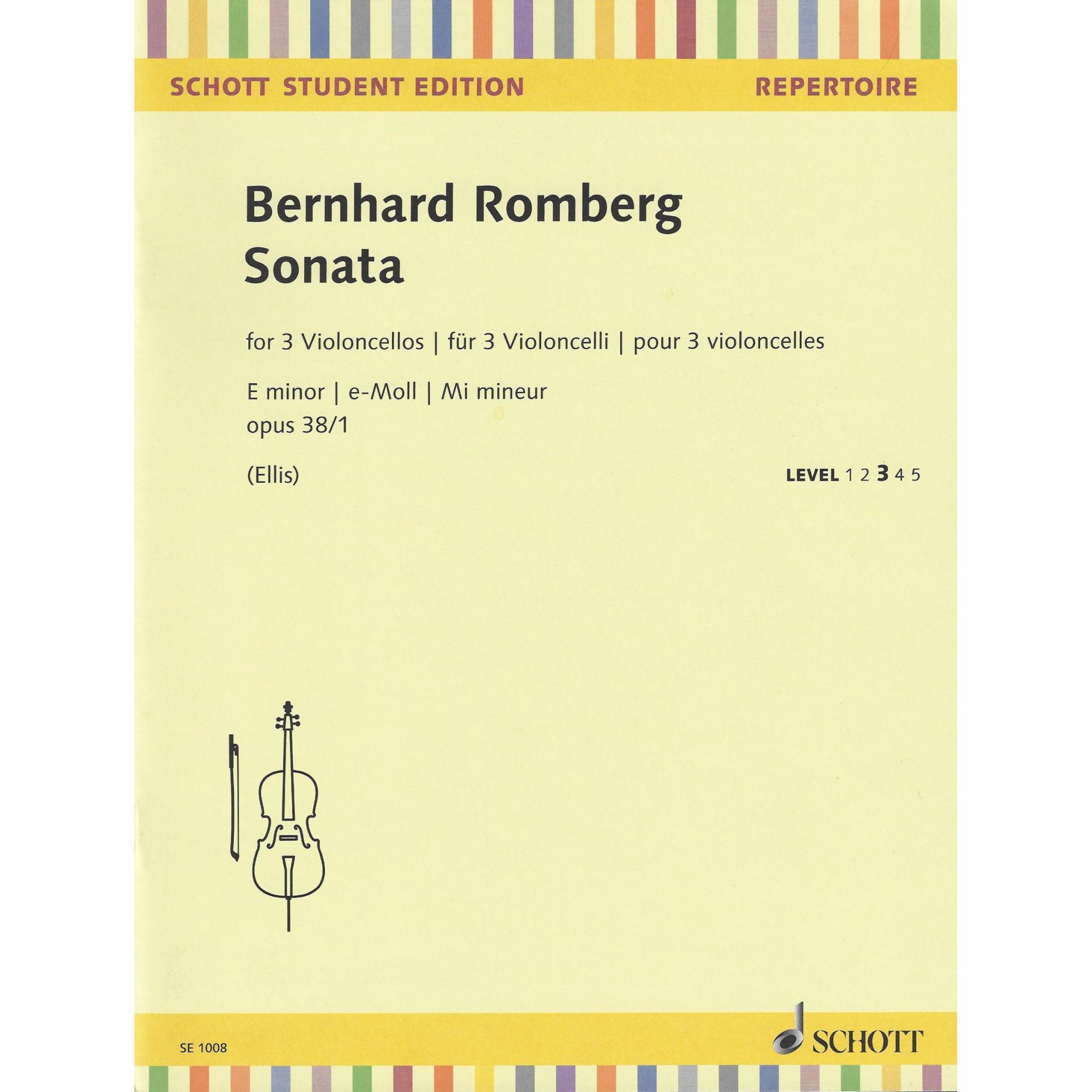 Romberg -- Sonata in E Minor, Op. 38 No. 1, for Three Cellos