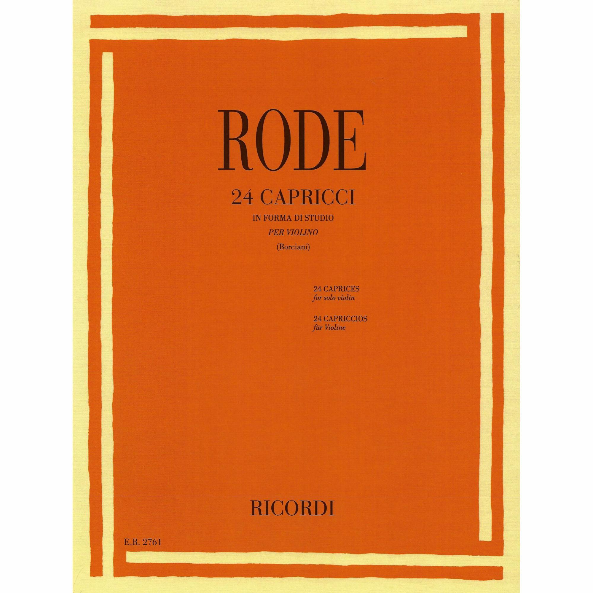 Rode -- 24 Caprices for Violin