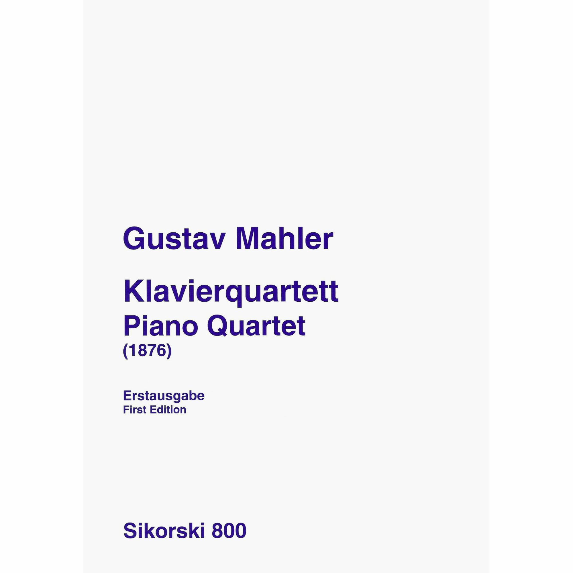 Mahler -- Piano Quartet
