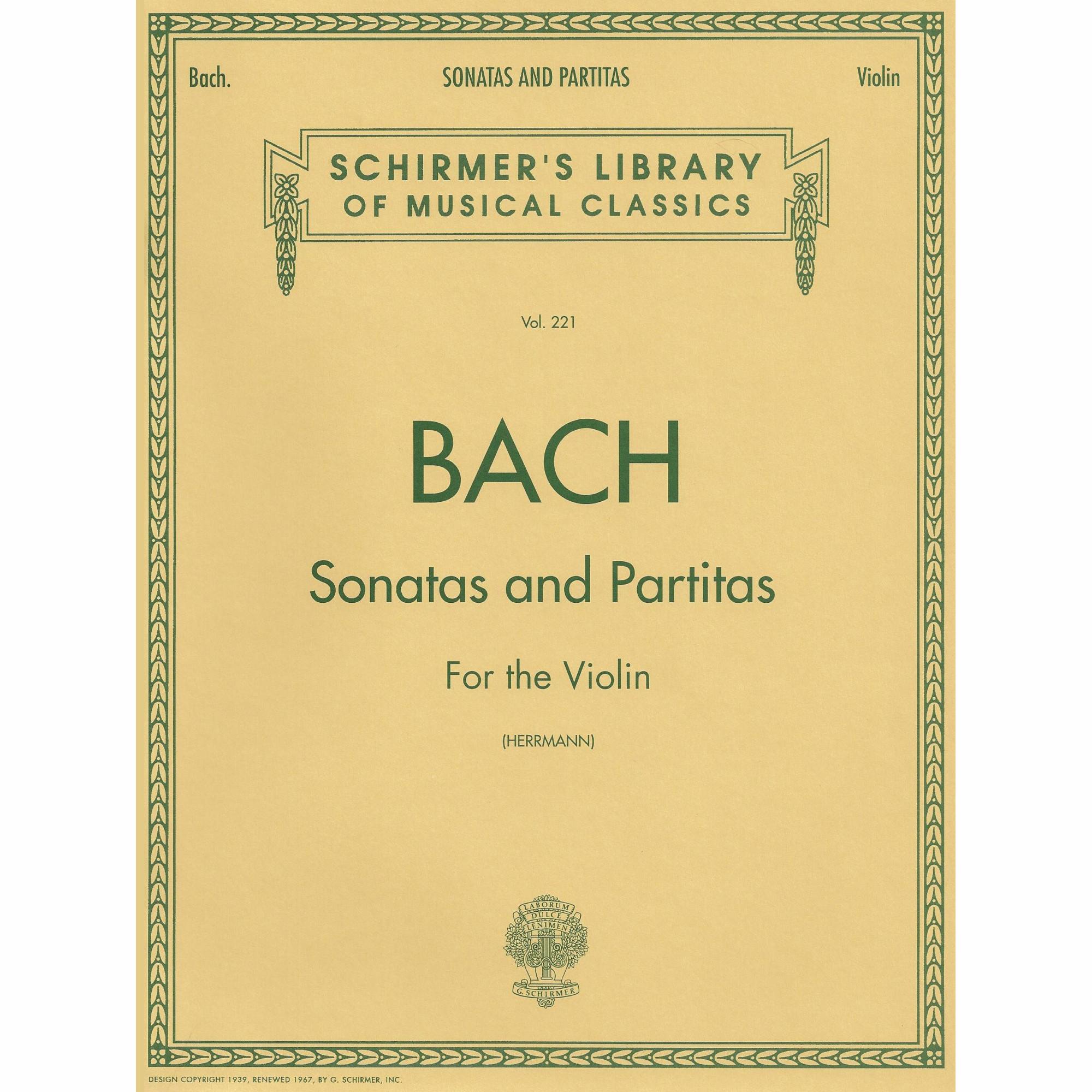 Bach -- Sonatas and Partitas for Solo Violin