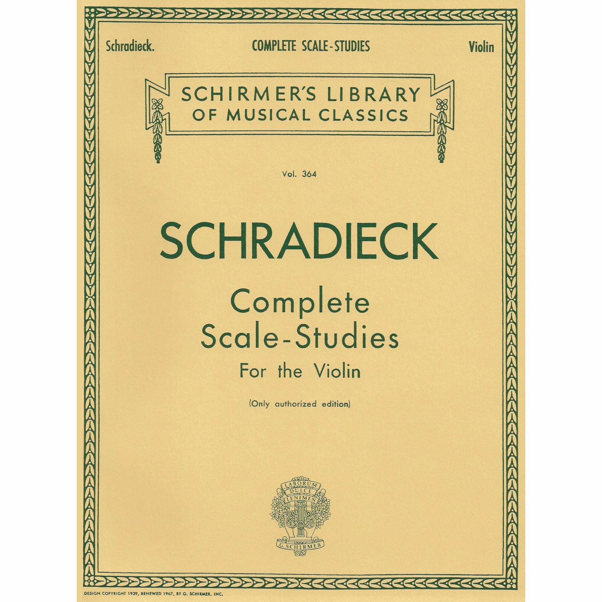 Schradieck -- Complete Scale Studies for Violin
