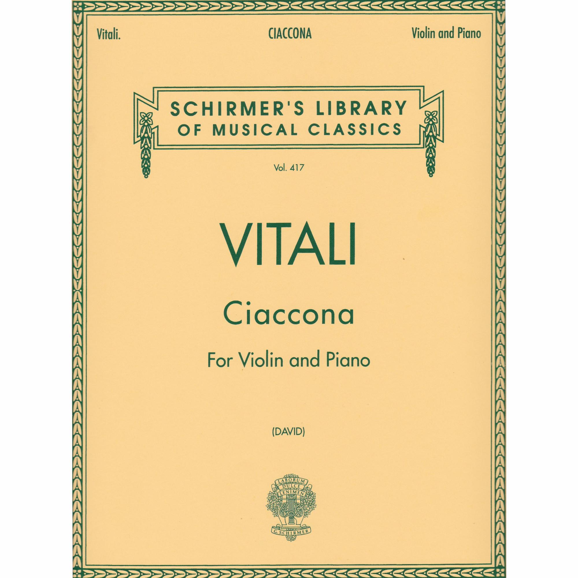 Chaconne in G Minor for Violin and Piano